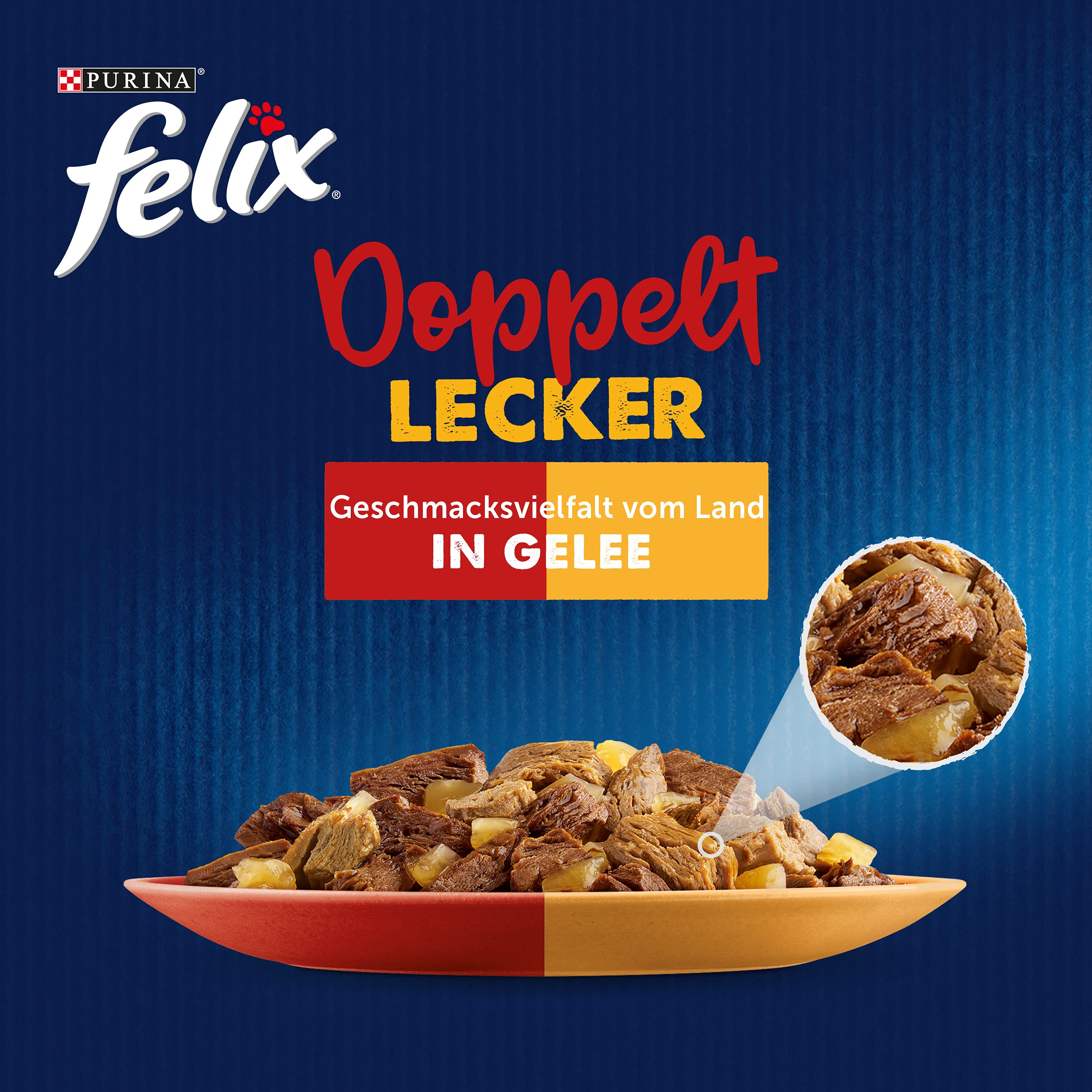 Felix Katzenfutter nass in Gelee, Sorten-Mix, 120er Pack (120 x 85g)