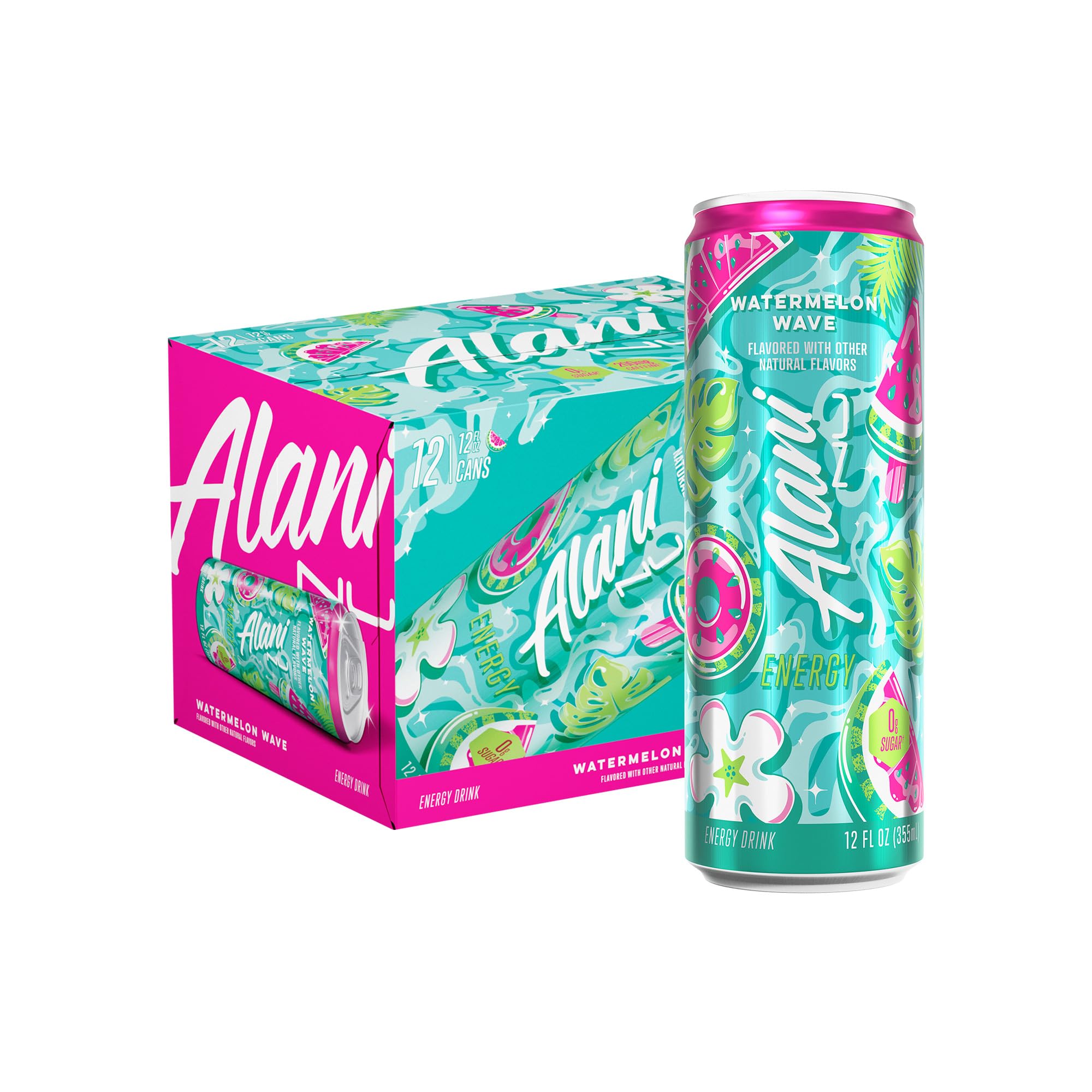 Alani Nu CHERRY TWIST Sugar Free, Low Calorie Energy Drinks, 200mg Caffeine, Biotin B Vitamins, Zero Sugar, 15 Calories, 12 Fl Oz Cans, 12 Pack0