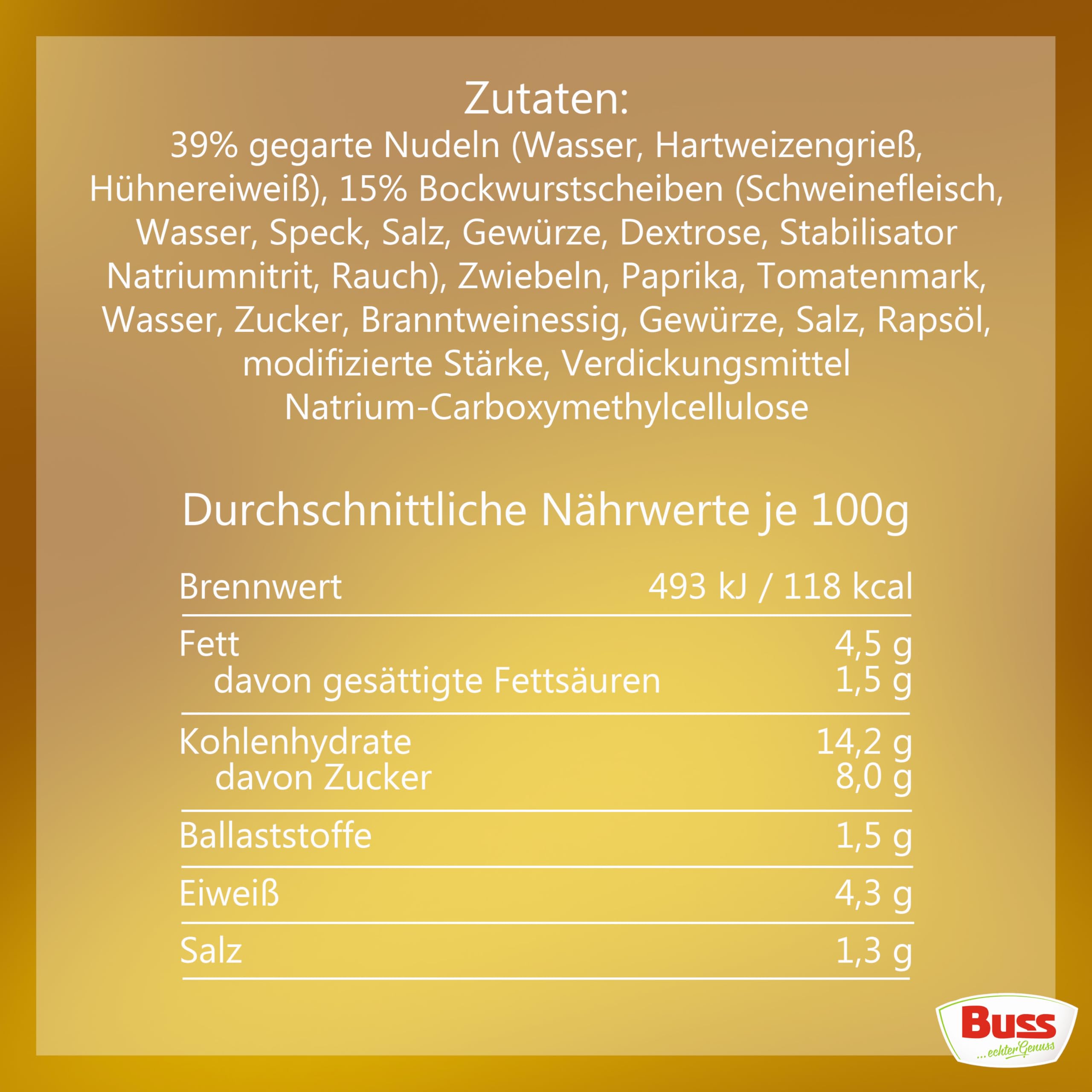 Buss Freizeitmacher Traditioneller Grünkohl Eintopf mit Kartoffeln und Mettenden - Fertiggerichte zum Aufwärmen in Mikrowelle & Topf - Schnell & Einfach Zubereitet - 12 x 300g