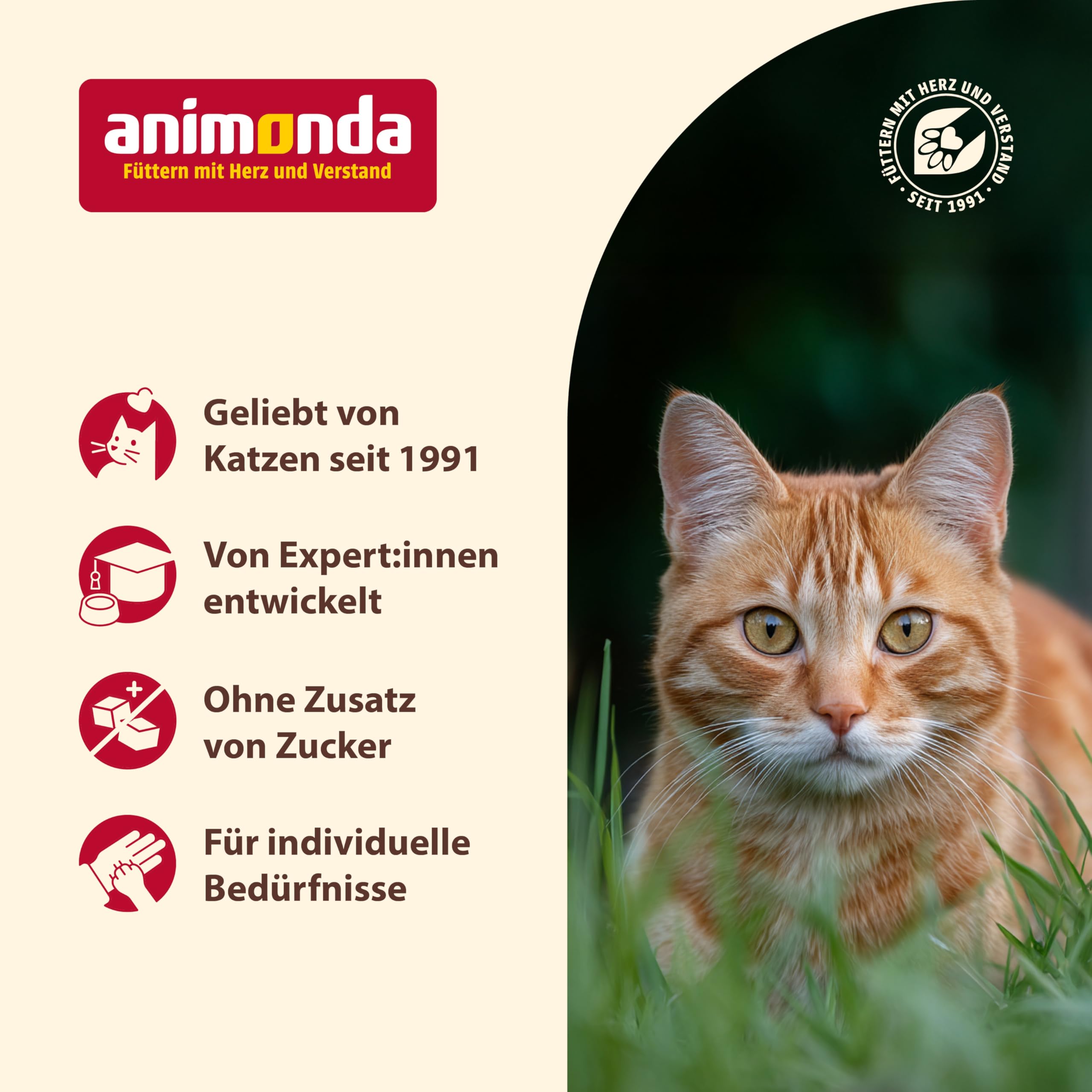 animonda Carny Adult Huhn + Lachs (6 x 400 g), Katzennassfutter für ausgewachsene Katzen, Nassfutter mit 100 % frischen, fleischlichen Zutaten, Katzenfutter ohne Getreide und Zucker