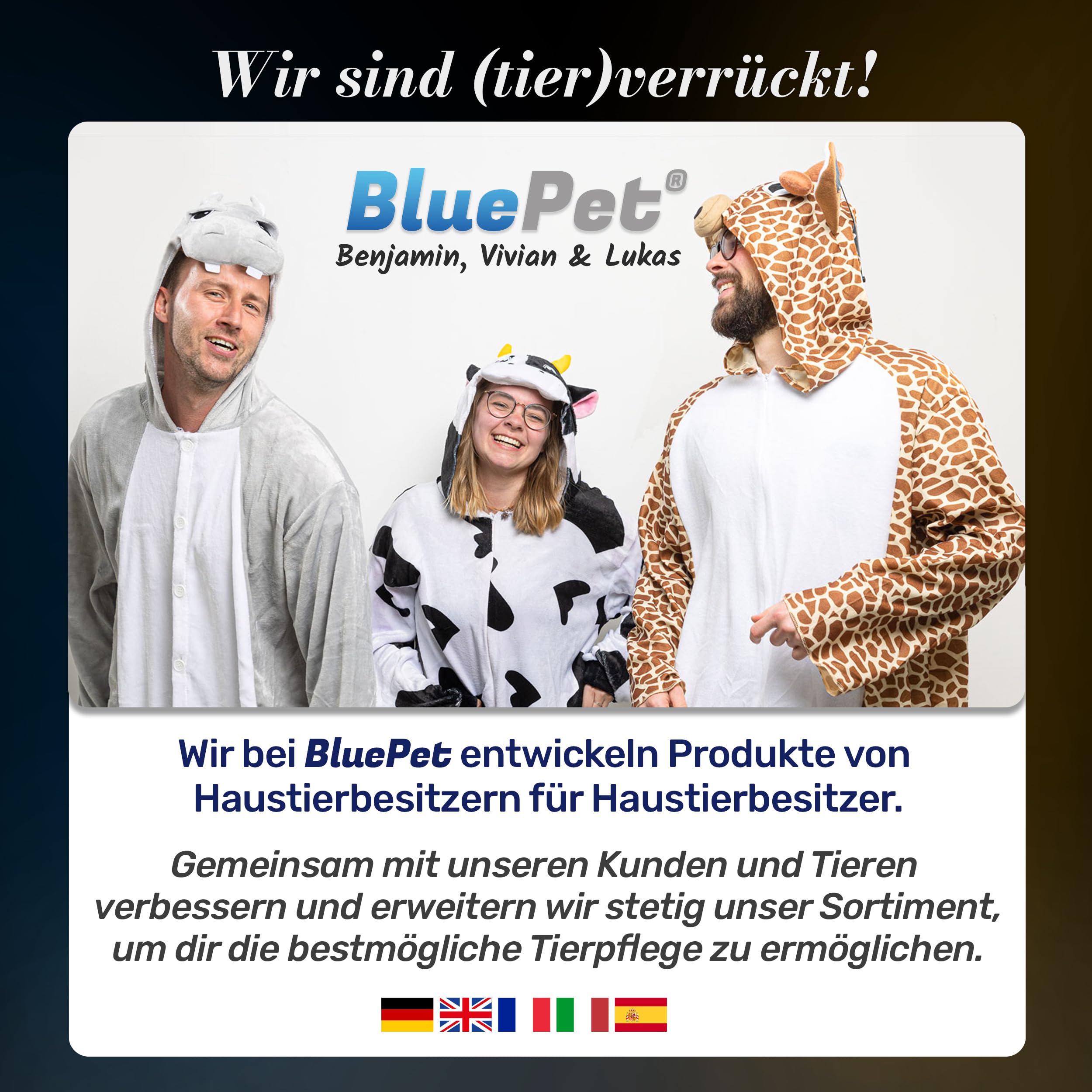 BluePet Krallenschere mit Schutz für Hunde & Katzen I Einsteigerfreundlich I Krallenzange für kleine & große Krallen + Krallenfeile im Griff - Alternative zu Nagelschere & Krallenschleifer