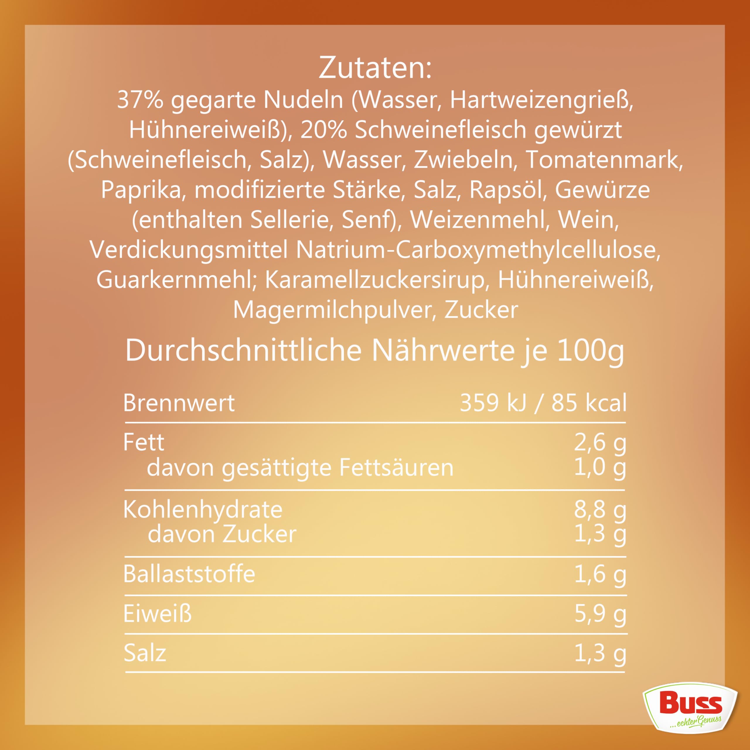 Buss Freizeitmacher Traditioneller Grünkohl Eintopf mit Kartoffeln und Mettenden - Fertiggerichte zum Aufwärmen in Mikrowelle & Topf - Schnell & Einfach Zubereitet - 12 x 300g