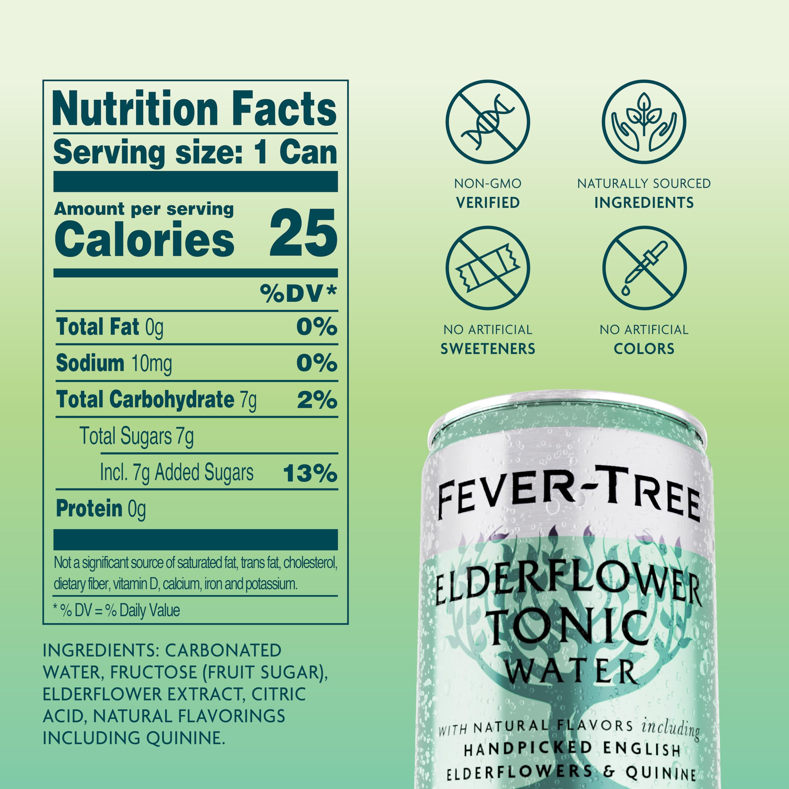 Fever Tree Tonic Water - Premium Quality Mixer - Refreshing Beverage for Cocktails & Mocktails. Naturally Sourced Ingredients, No Artificial Sweeteners or Colors - 150 ML Cans - Pack of 24