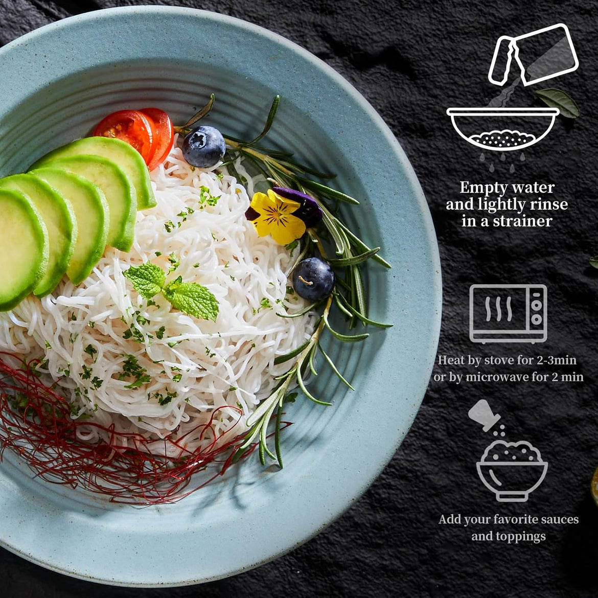 YUHO Shirataki Konjac 8 Pack Inside, Vegan, Gluten Free, Fat-Free, Keto Friendly, Low Carbs 53.61 Oz (1520 g)