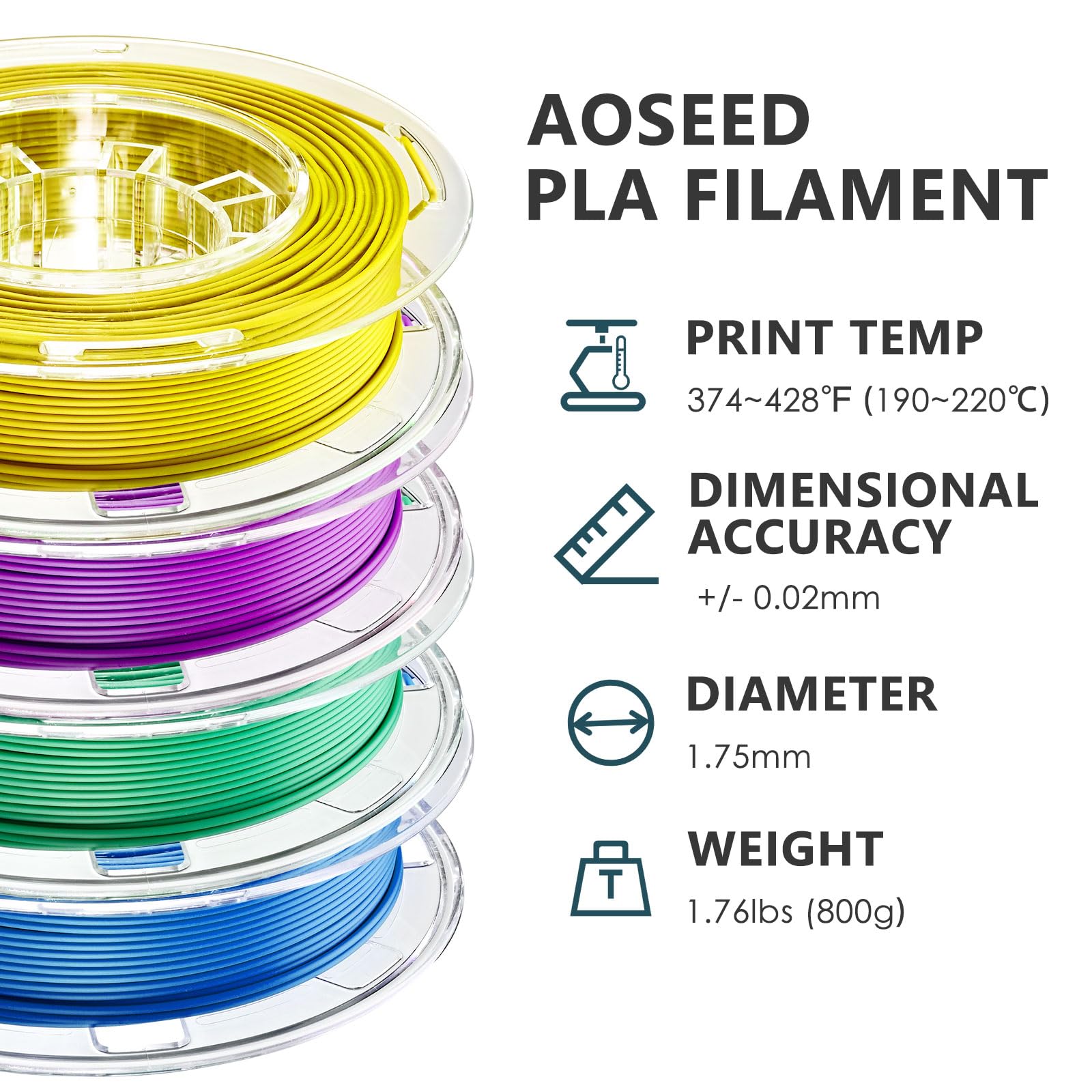 AOSEED 3D Printer for Kids, Fully Assembled AI 3D Printer with 8,000+ Models & 17+ Modules, 400mm/s High Speed, Leveling Free, STEM Toy Gift with 8 PLA Filaments for Home & School, X-Maker Joy AI+