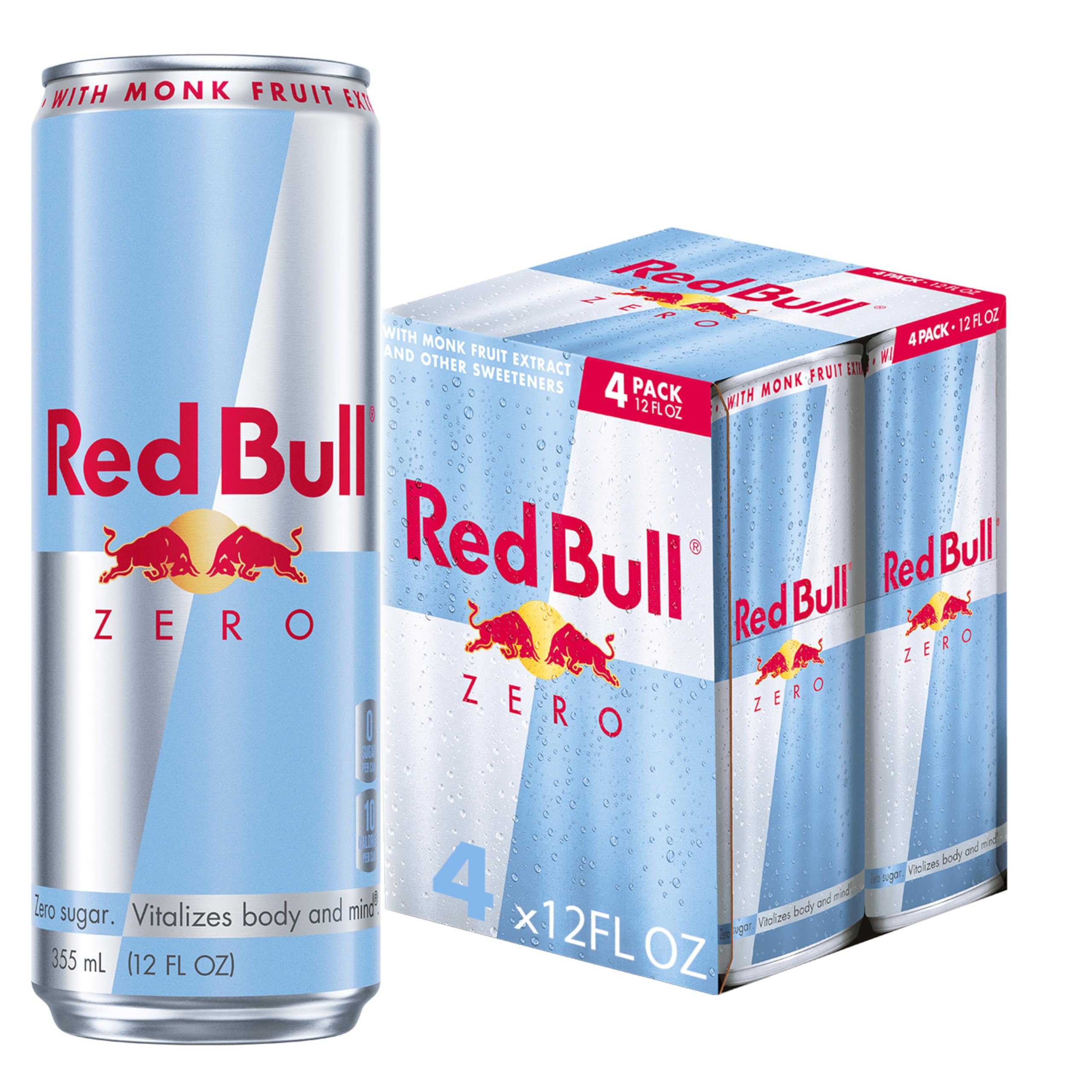 Red Bull Sugar Free Energy Drink with 151mg Caffeine plus Taurine & B Vitamins, 16 Fl Oz, Pack of 12 Cans
