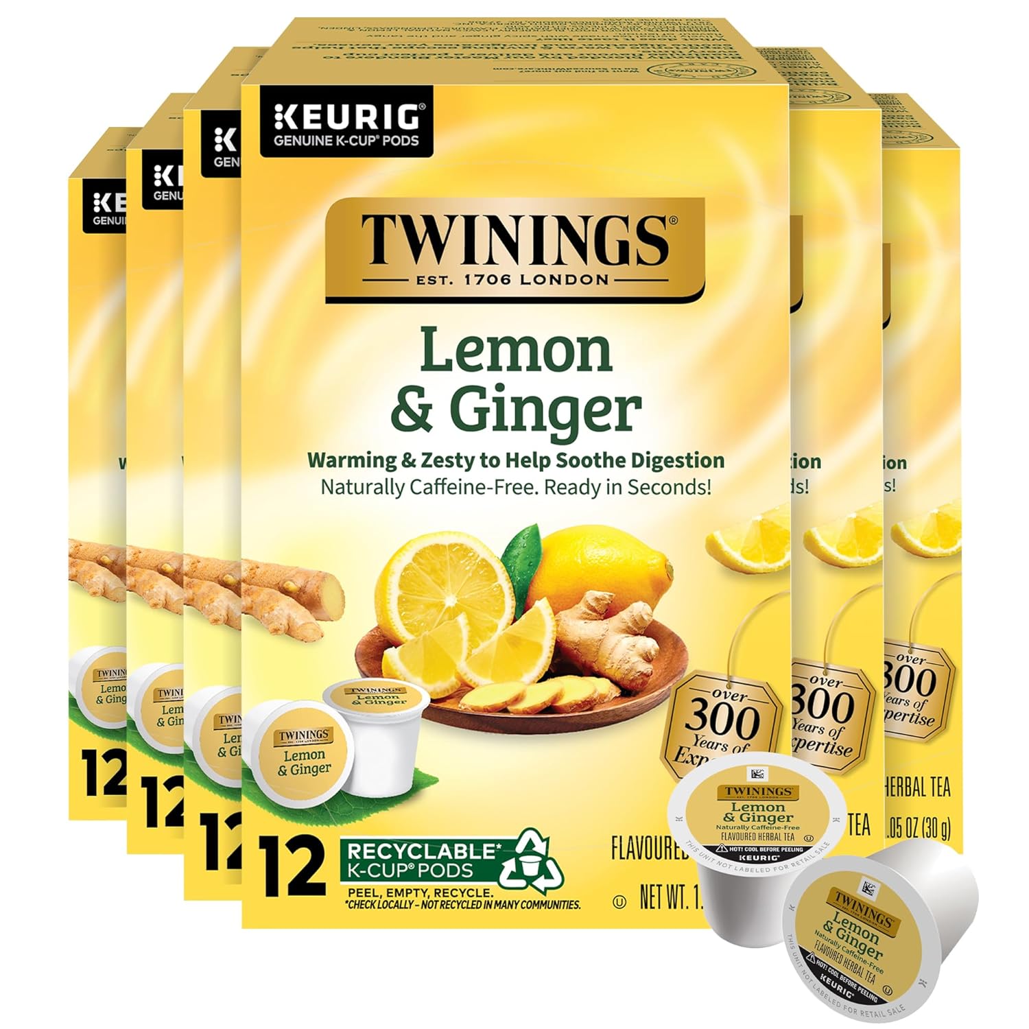 Twinings English Breakfast Black Tea K-Cup Pods for Keurig, 24 Count (Pack of 1), Smooth, Flavourful, Robust, Caffeinated, Enjoy Hot or Iced