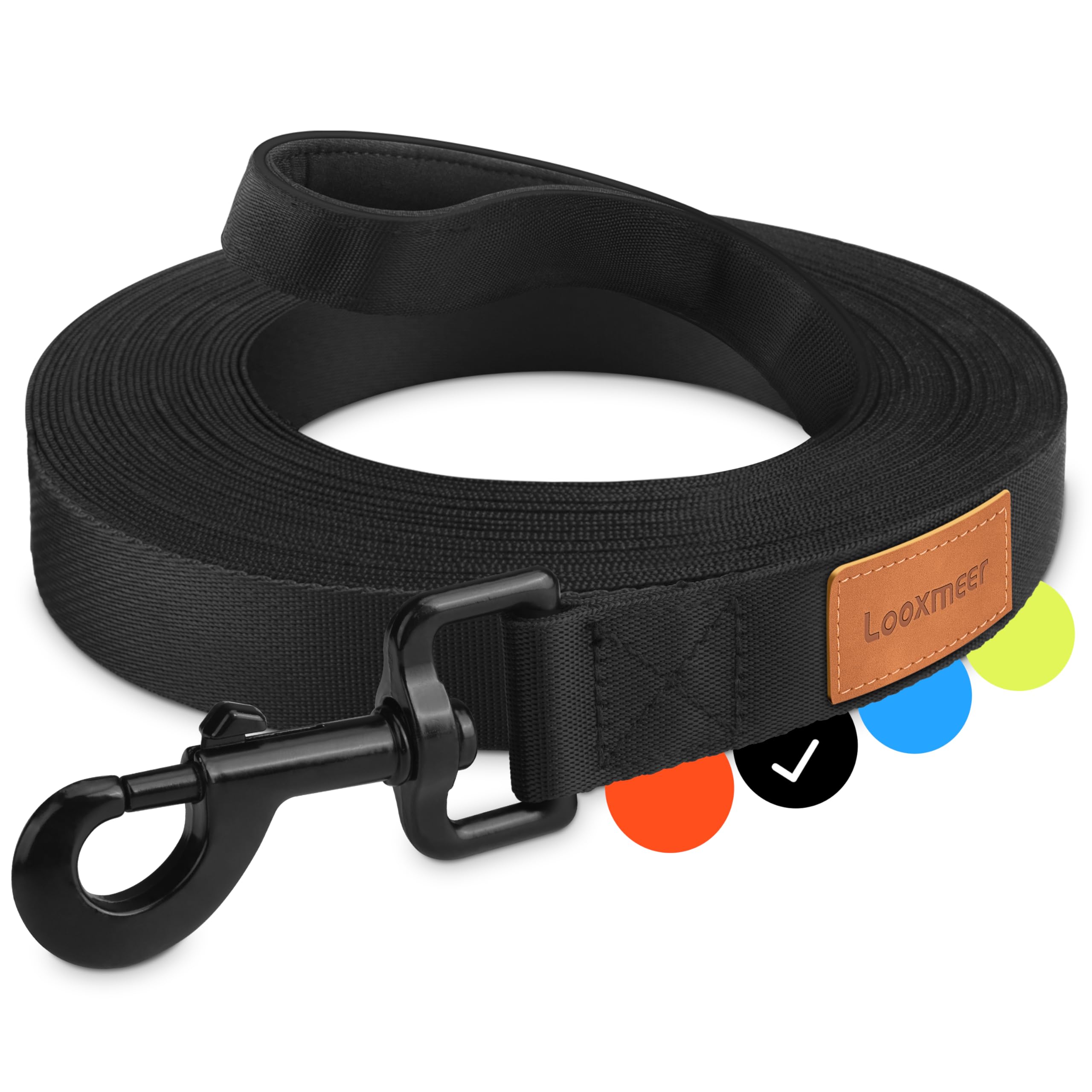 Schleppleine für Hunde, 3m 5m 7m 10m 15m 20m 25m 30m Schleppleine mit Robusterem Karabiner, Hundeleine für Große bis Kleine Hunde, Laufleine für Spaziergang, Übungsleine, Reißfeste Trainingsleine