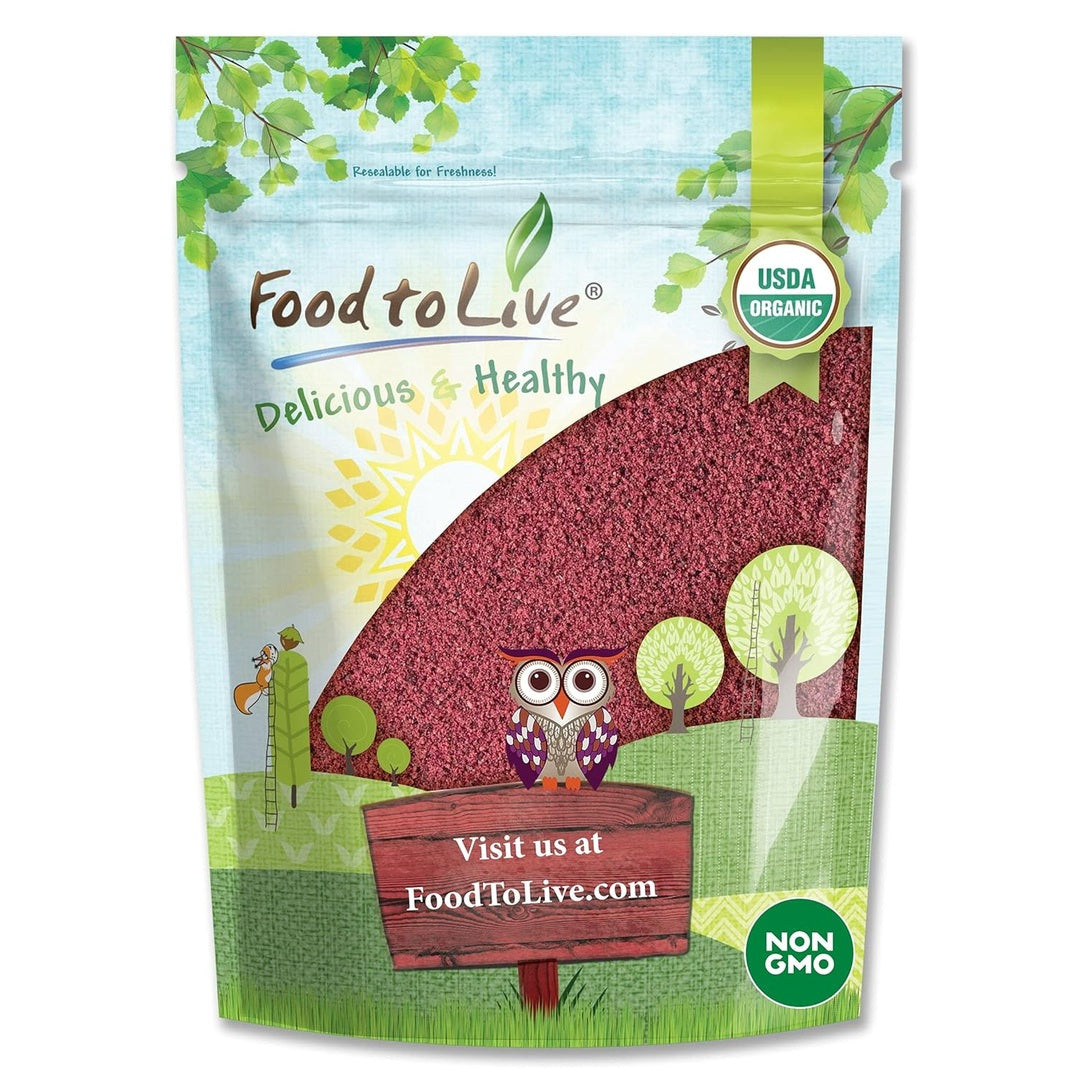 Food to Live Organic Blueberry Powder, 1 Pound - Non-GMO, Unsulfured, Raw, Vegan, Bulk, Great for Juices, Smoothies, and Instant Breakfast Drinks, Contains Maltodextrin, No Sulphites