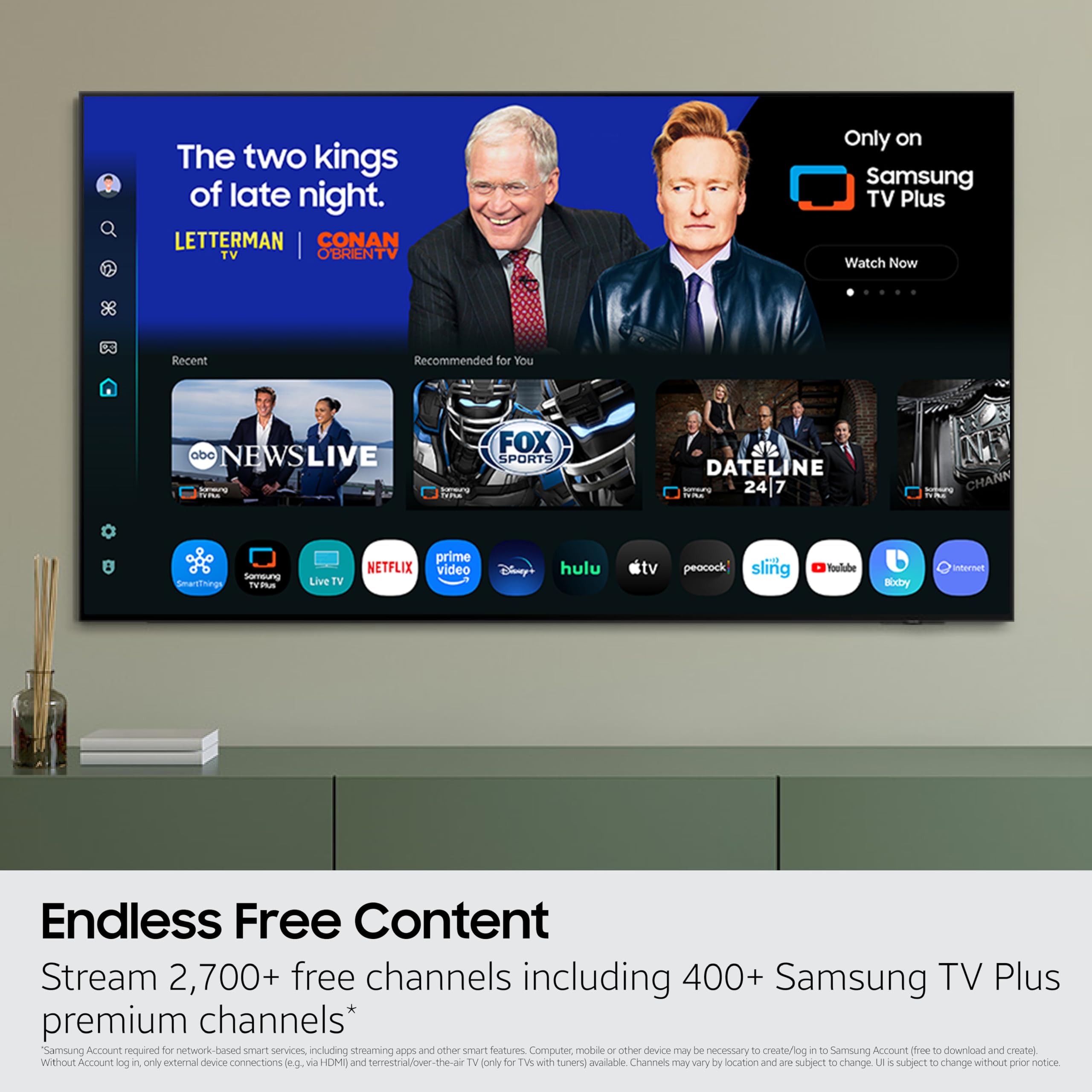 Samsung 85-Inch Class Neo QLED QN70F 4K Mini LED Smart TV (2025 Model) NQ4 AI Gen2 Processor, Quantum Matrix Technology Slim, Motion Xcelerator 144Hz, Samsung Vision AI, Alexa Built-in