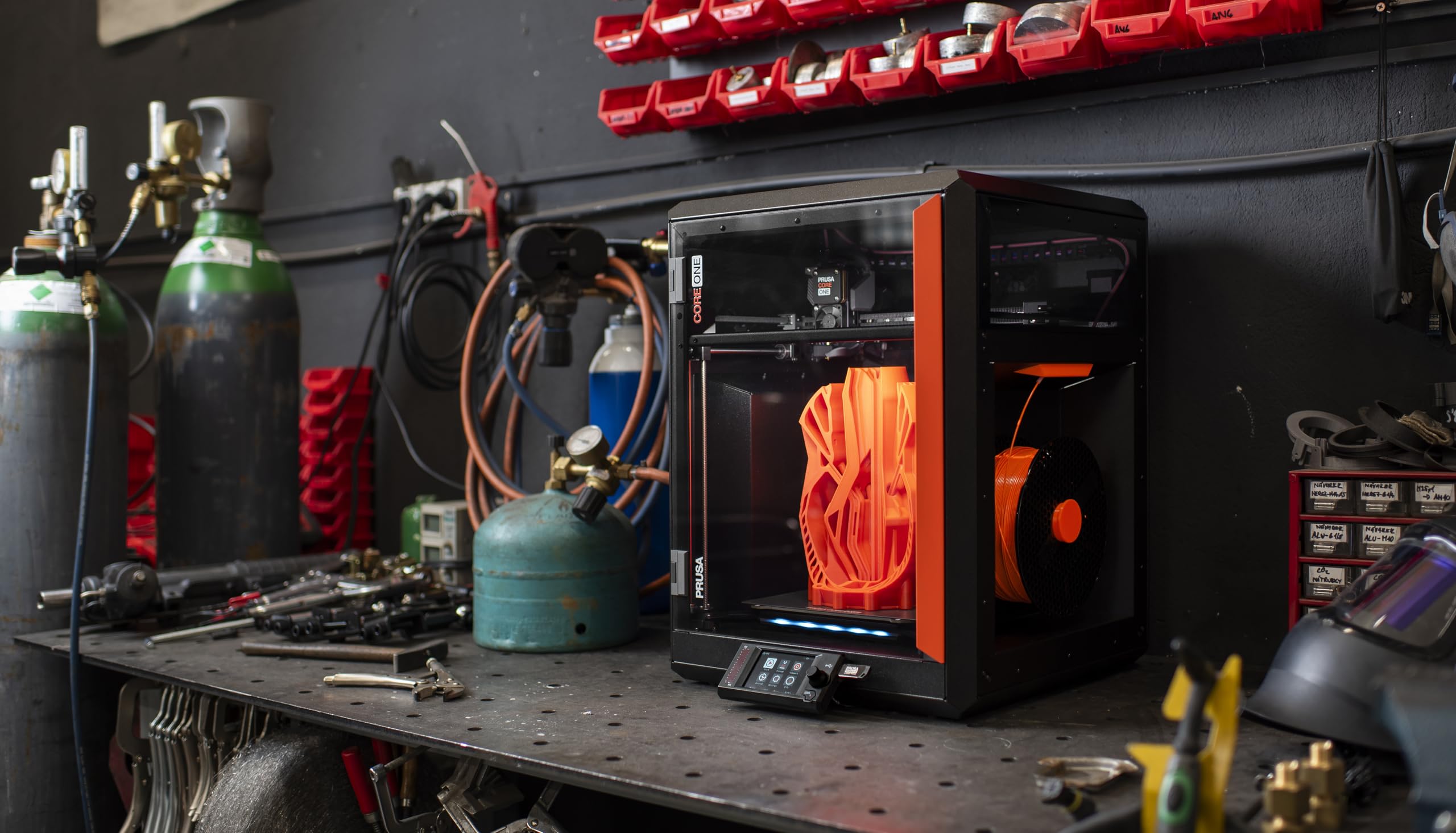 Original Prusa CORE One, Ready-to-use 3D Printer, Assembled and Tested, Removable Print Sheets, 1kg Prusament PLA Spool Included, Print Size 9.8 x 8.6 x 10.6 in