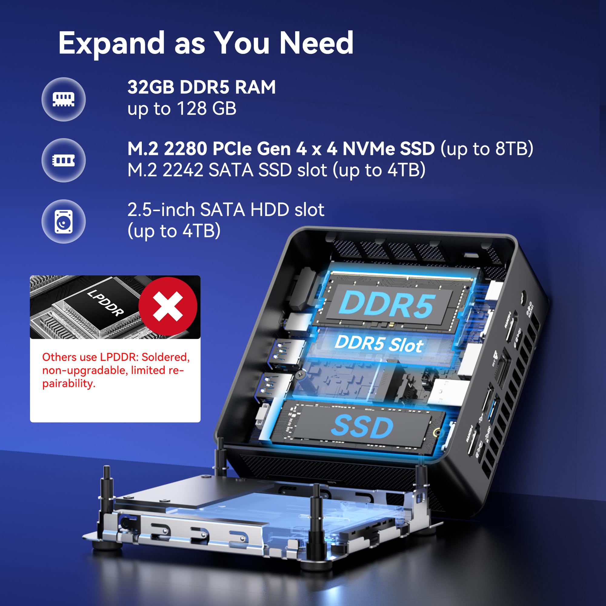 High Speed GEEKOM IT13 Mini PC 2026 with 13th Gen Intel i5-13600H |1TB SSD | 16GB RAM | Windows 11 Pro | 2 X USB4.0(40Gbps) | Quad Display| WiFi 6E |SD Slot | Intel NUC13 Replacement Desktop Computers