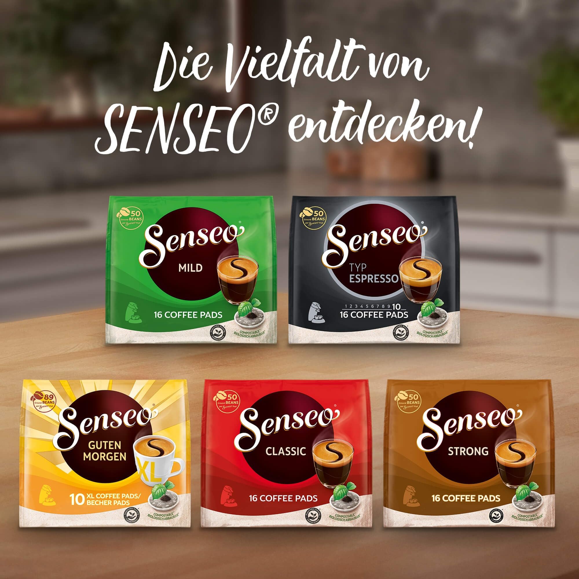 Senseo Pads Classic, Vorratspackung, 5 x 32 Getränke, 160 Kaffeepads