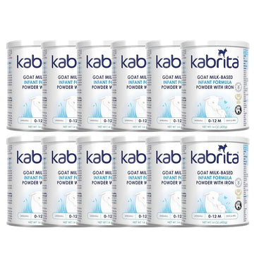 Kabrita Ziegenmilch-Säuglingsnahrung auf Pulverbasis mit Eisen, DHA, ARA und Präbiotika, für Säuglinge von 0–12 Monaten, gentechnikfrei, 794 g