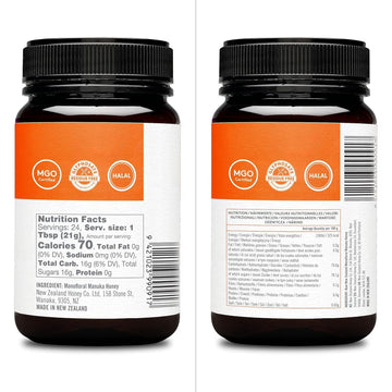 New Zealand Honey Co. Raw Manuka Honey UMF 10+ | MGO 263+, 17.6oz / 500g | Organic Medical Grade Manuka Honey for Daily Wellness, Skin Care & Dogs
