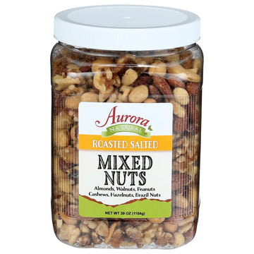 Aurora Products Roasted & Salted Mixed Nuts, 39 Oz