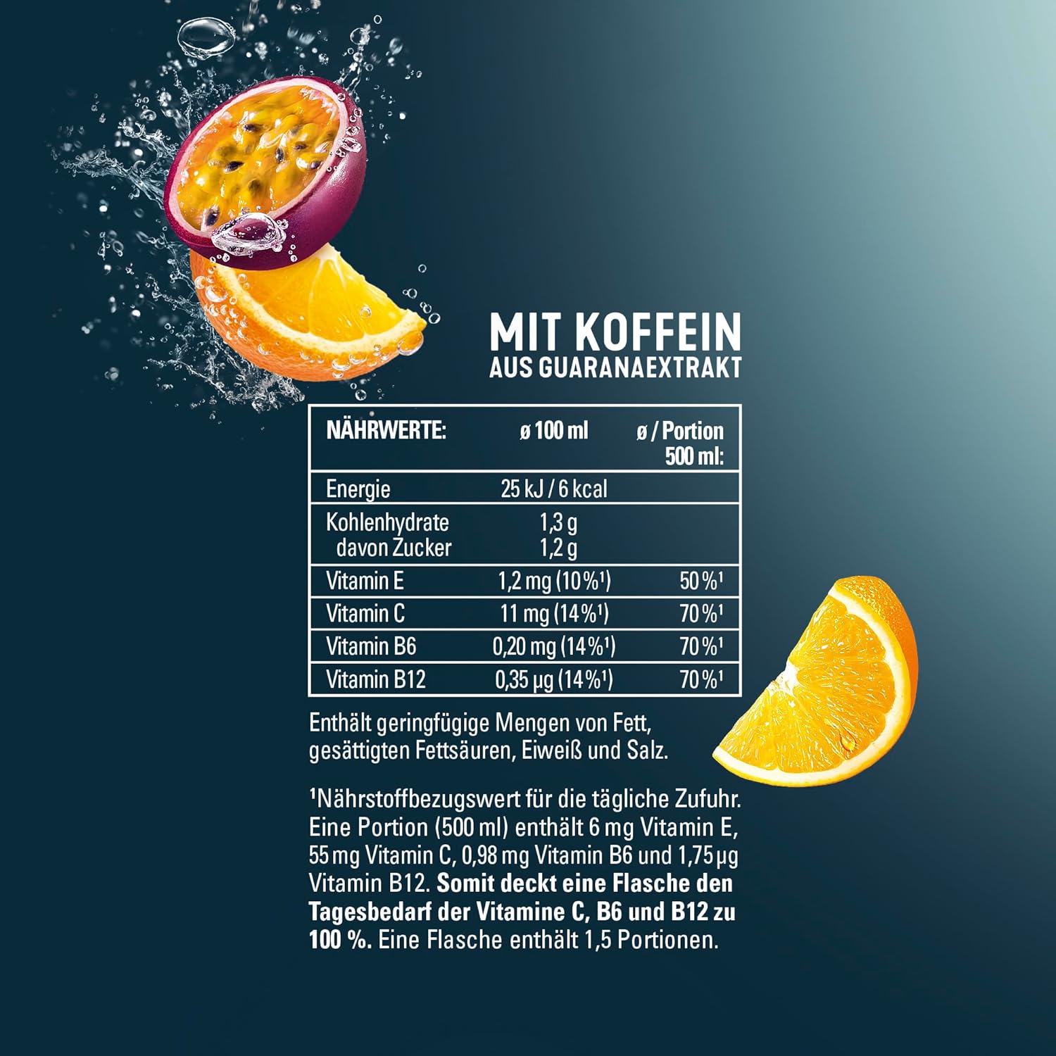 hohes C Vitamin Water Protect Limette & Ingwer (6 x 750ml), für dein Immunsystem: Vitamin C, D, E + Zink, gegen oxidativen Stress, nur 6kcal/100ml, ohne Zuckerzusatz & Süßungsmittel, vegan