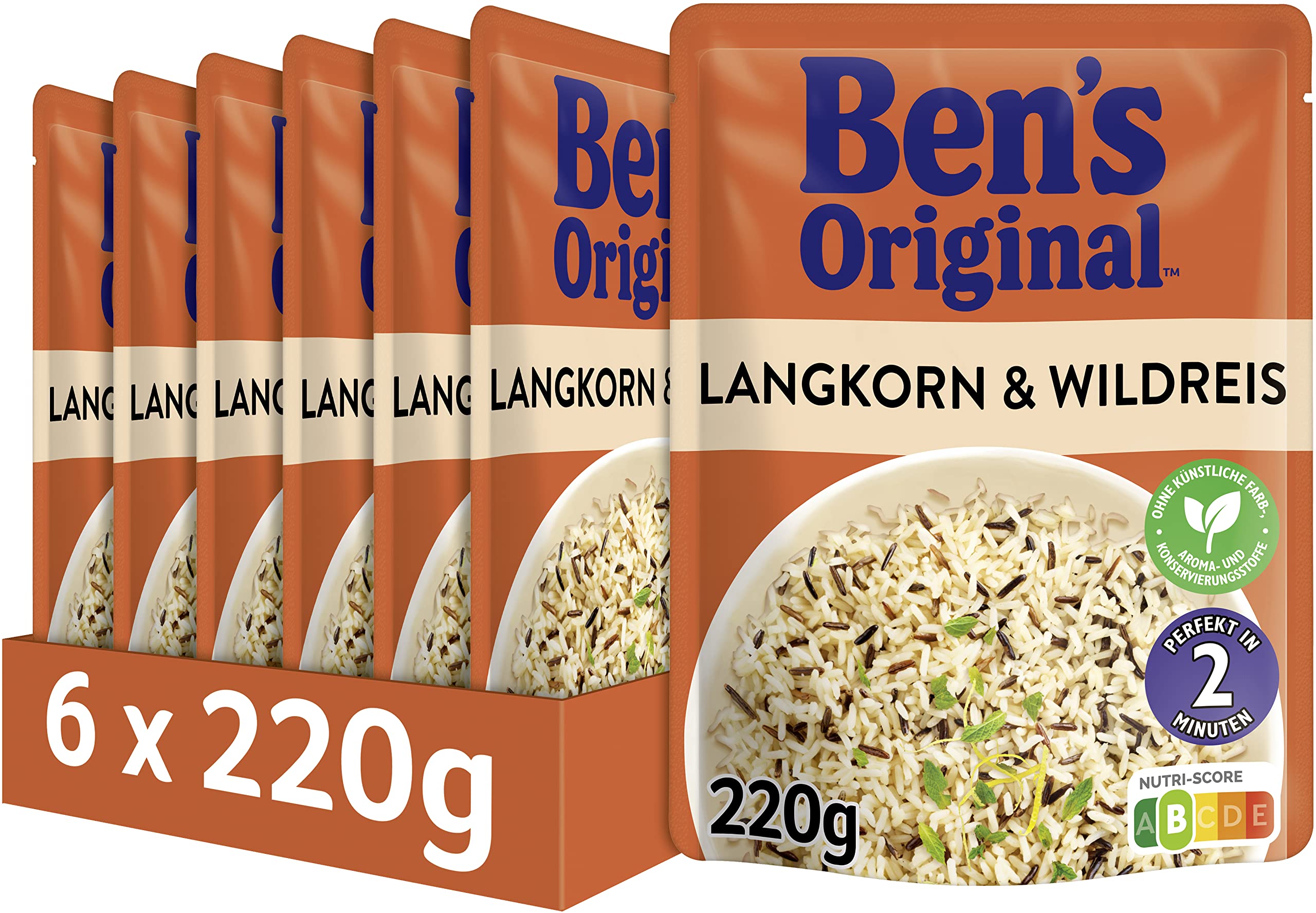 BEN'S ORIGINAL™ Express Reis Basmati 6 x 220g