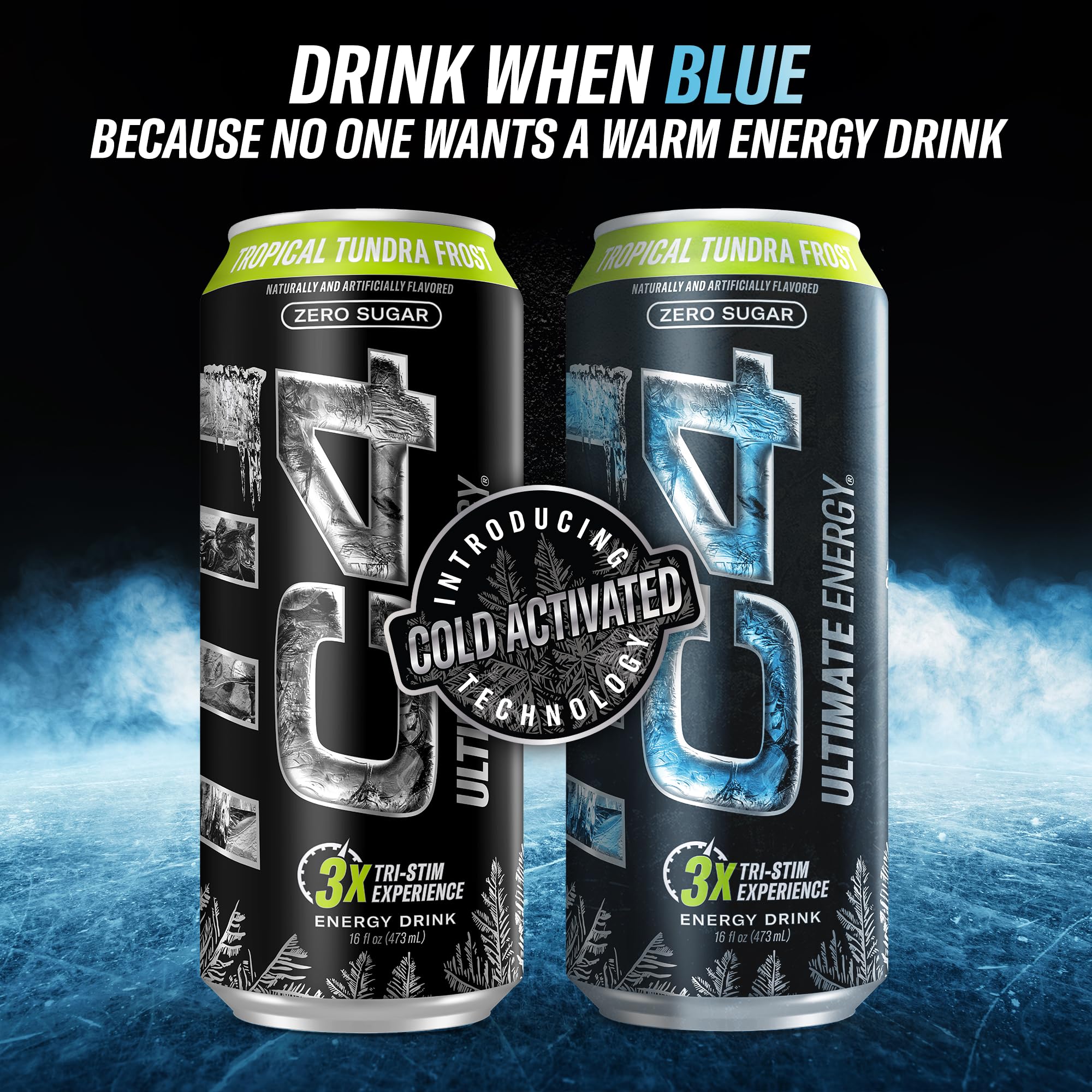 Cellucor C4 Ultimate | Pre Workout Sugar Free Energy Drink | Tri-Stim Experience with 300mg Caffeine + TeaCrine + Dynamine | Fruit Punch | 16oz (Pack of 12)