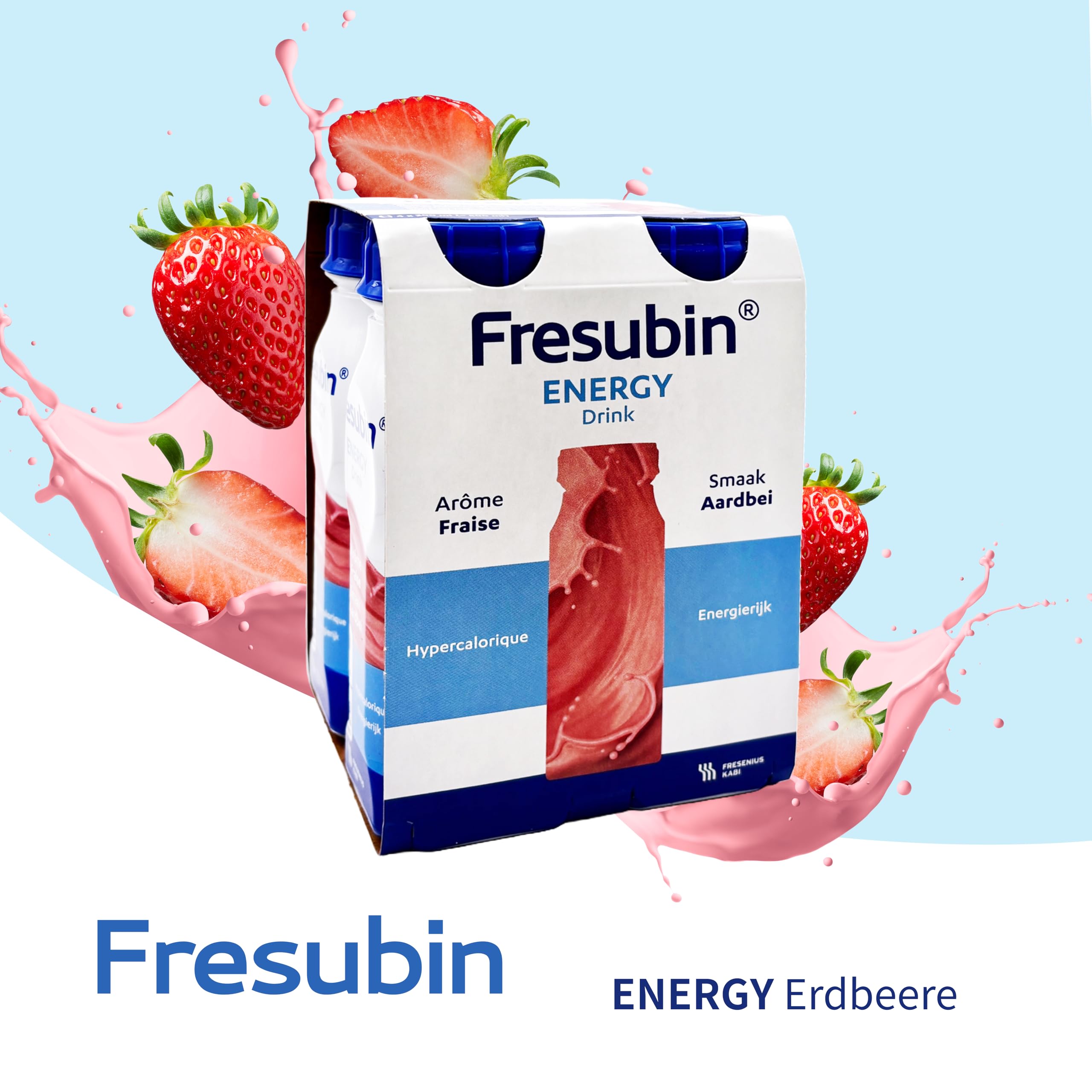Fresubin Energy Drink - Mischkarton Hochkalorische Trinknahrung von Fresenius Kabi in 6 Geschmacksrichtungen, 300 kcal pro Flasche (200 ml (24er Pack), Mischkarton)