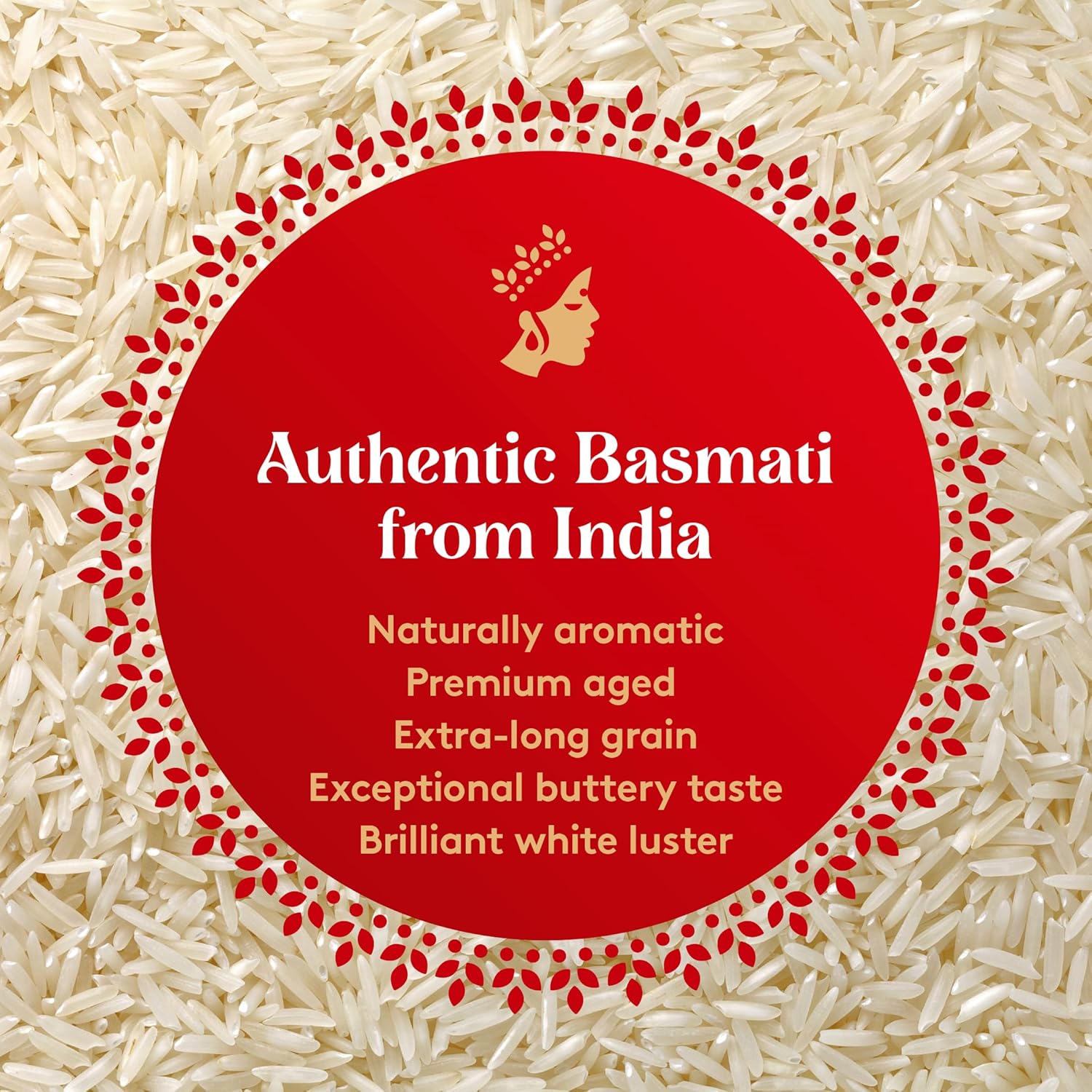 Royal Chef's Secret Basmati White Rice - Premium Extra Long Grain Basmati Rice - 10 lb Bag