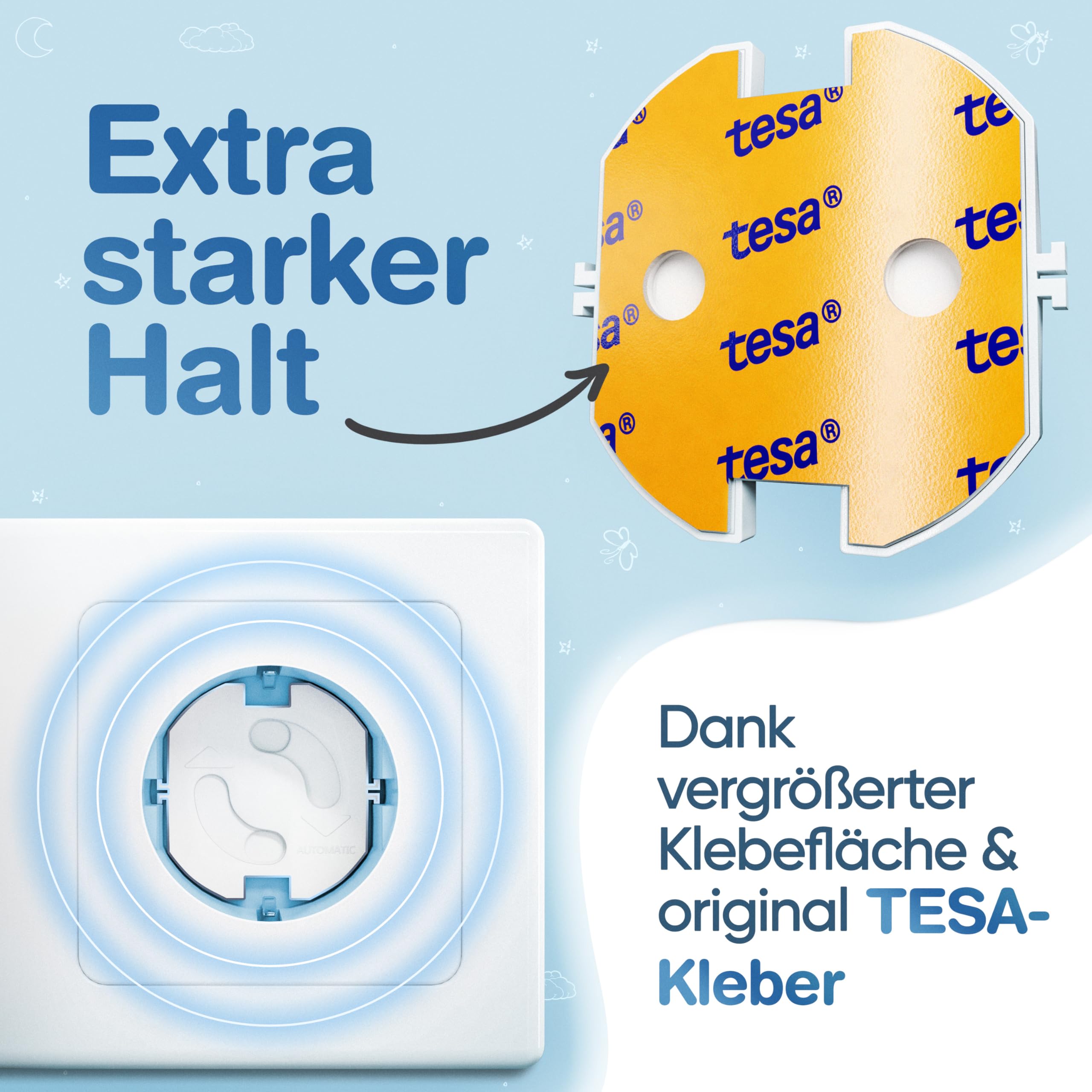 MUTKIND® 25x Steckdosen Kindersicherung - (Mit Kleber von TESA) Steckdosenschutz Kindersicherung mit Drehmechanik - Kindersicherung Steckdose - Steckdosensicherung Baby