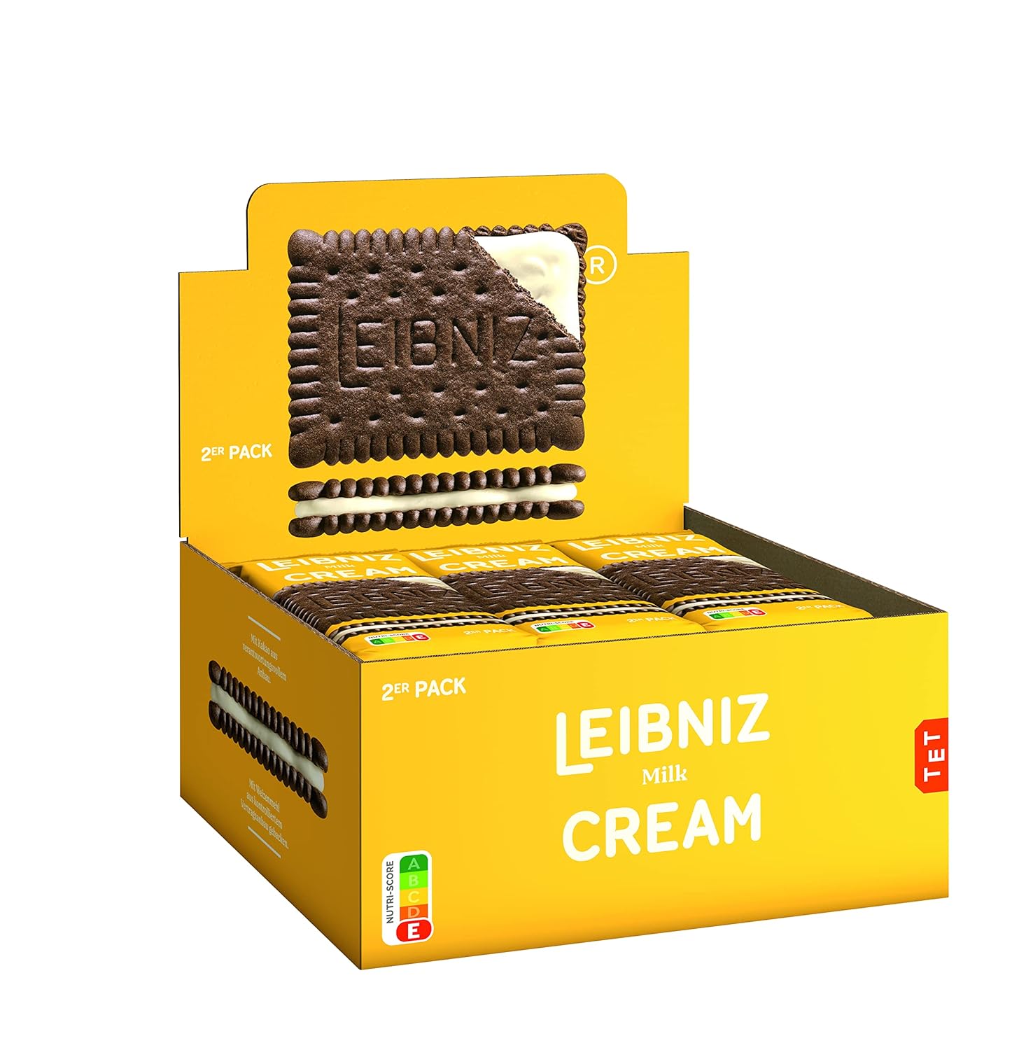 LEIBNIZ Original Butterkeks, 22er Snack Pack, die Nr 1 unter den Butterkeksen, knusprige Kekse in praktischer Großpackung (22 x 50 g), perfekt für unterwegs