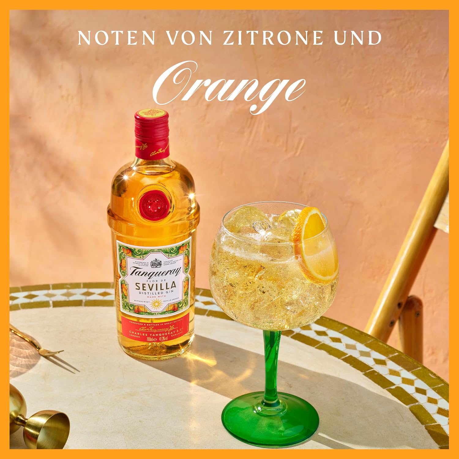 Tanqueray London Dry Gin | aromatischer Gin | 4-fach destilliert auf englischem Boden | 43,1% vol | 1000ml Einzelflasche