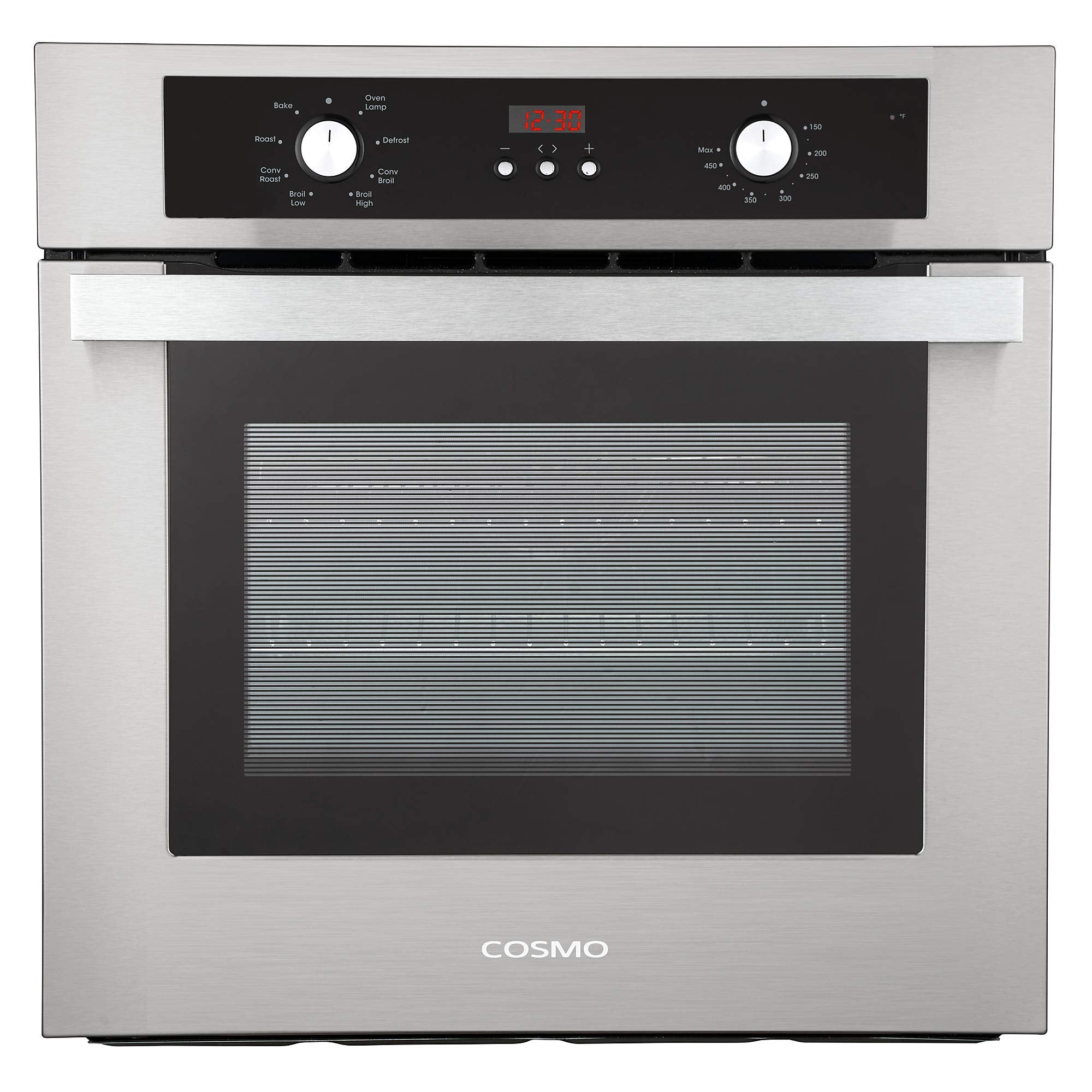 COSMO C51EIX 24 in. Lumin Collection 24 in. Lumin Collection 2.9 cu. ft. Electric Wall Oven, 8 Functions & Turbo True European Convection in Stainless Steel