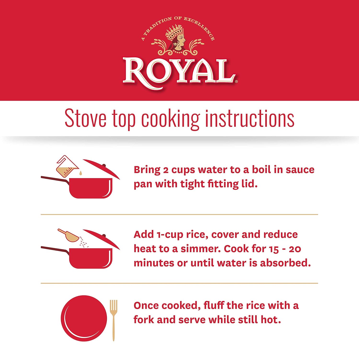 Royal Chef's Secret Sella Basmati Rice - Authentic Extra Long Grain Parboiled Basmati White Rice - 20 lb Bag