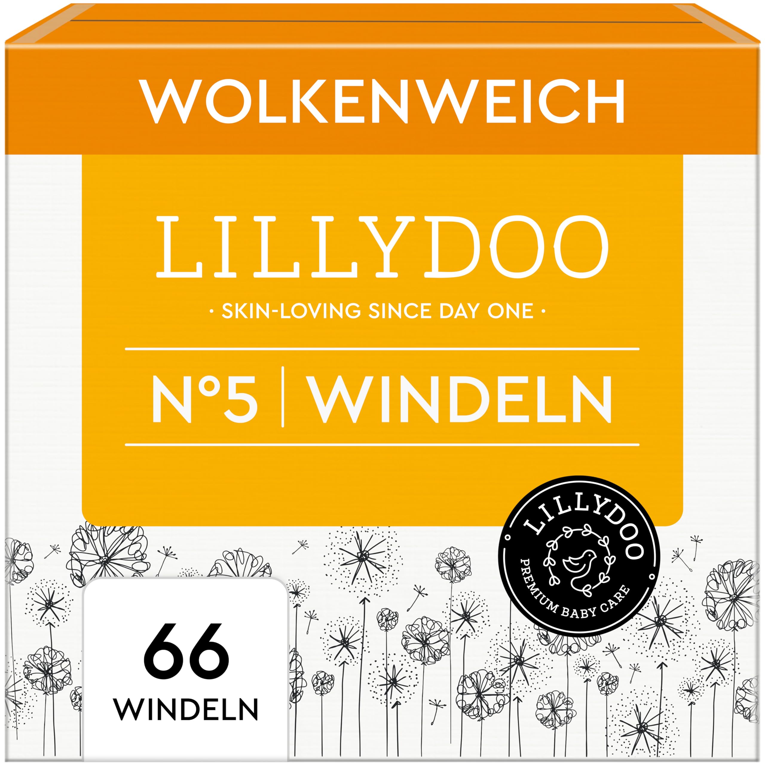 LILLYDOO hautfreundliche Baby Windeln - Größe 1 (2+ kg), 24 Stück, Sicherer Auslaufschutz, Weich, Ohne Parfüme & Lotionen für empfindliche Haut, Dermatologisch getestet