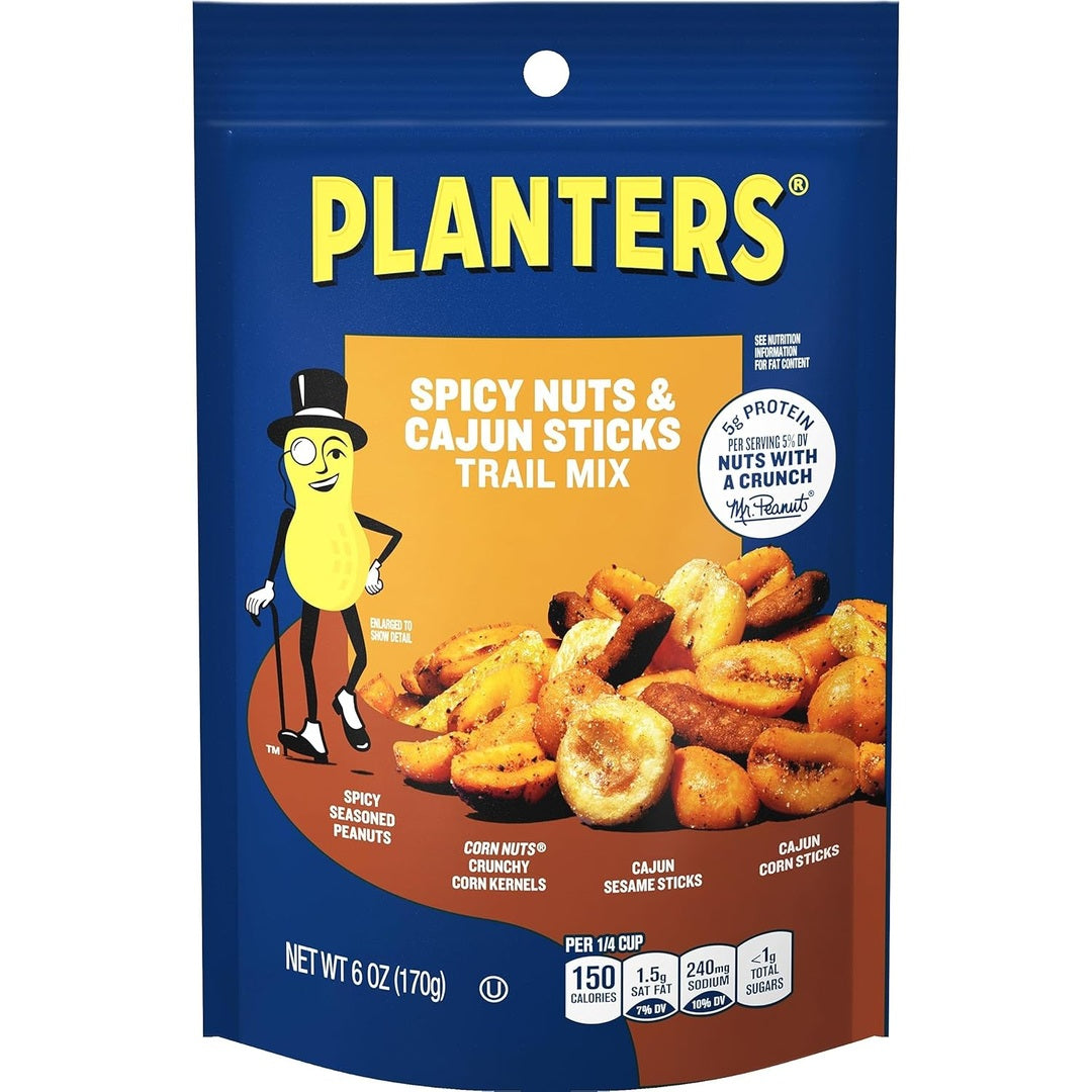 PLANTERS Tropical Fruit & Nut Trail Mix - Mixed Nuts Trail Mix Snack Packs, 6 oz Bags (Pack of 12)