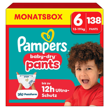 Pampers Baby-Dry Pants Größe 5, 160 Stück, 11kg-17kg, 360° auslaufsichere Passform für Tag und Nacht