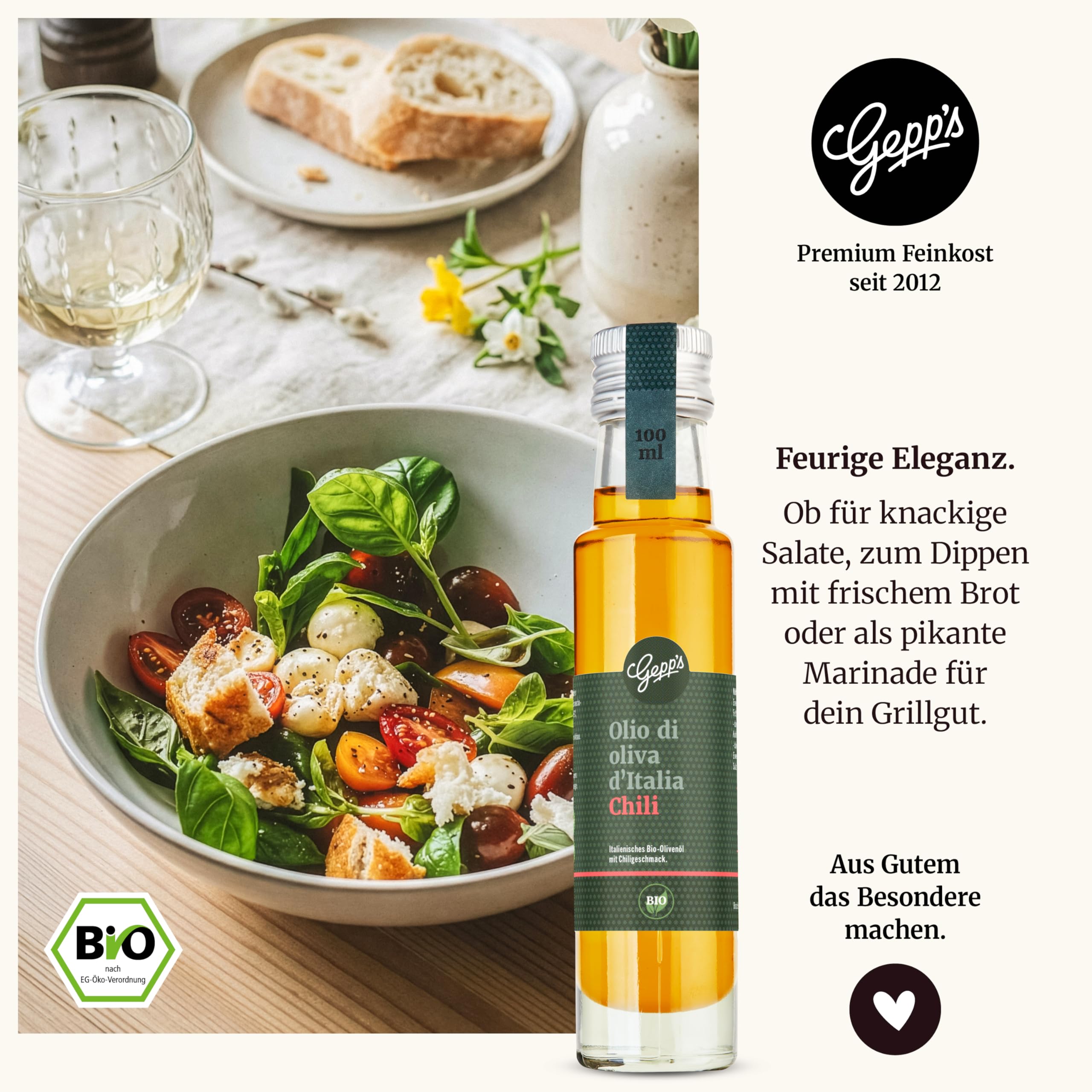 Gepp’s Feinkost Herrenhandtasche I Lustiges Männergeschenk gefüllt mit Delikatessen wie Knoblauch-Chili-Sauce, Edelkräuter-Olivenöl, Texas BBQ Rub I Geschenkidee für Männer