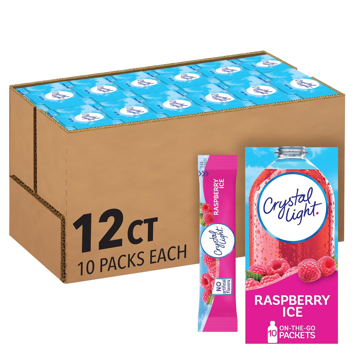 Crystal Light Pink Lemonade Drink Mix (8-Quart), 1.9-Ounce Canisters (Pack of 4)