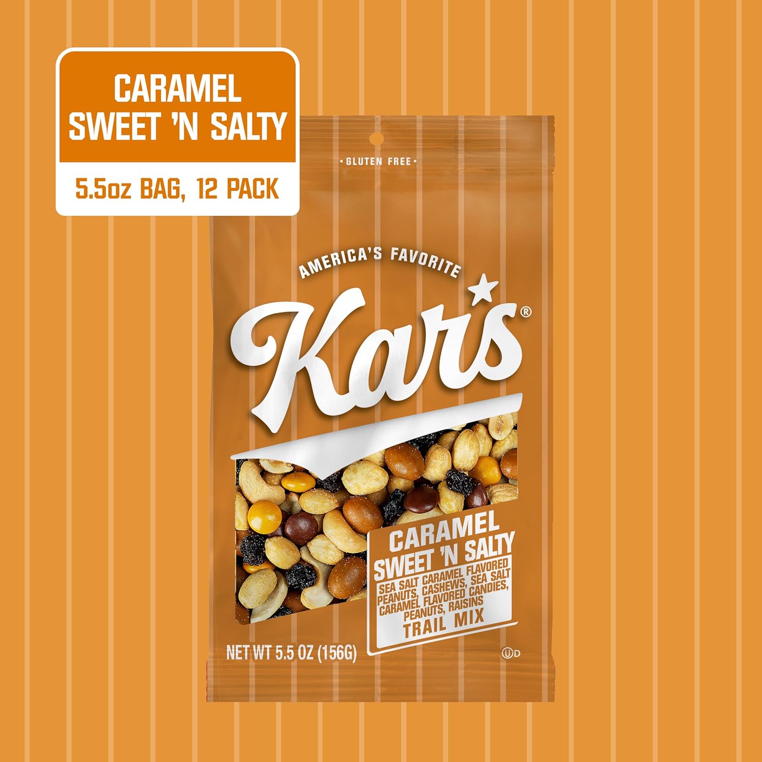 Kar's Nuts Sweet 'N Salty Trail Mix, 2 oz Pouch (Pack of 72), Gluten-Free Trail Mix Snack