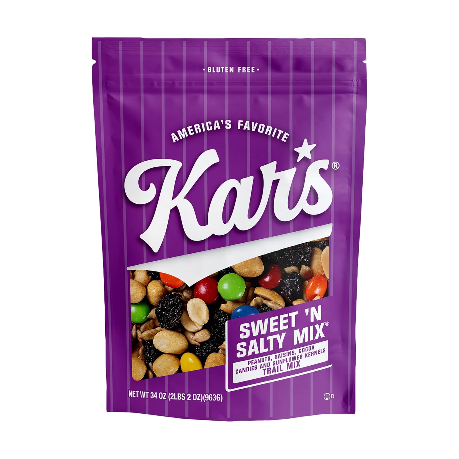 Kar's Nuts Sweet 'N Salty Trail Mix, 2 oz Pouch (Pack of 72), Gluten-Free Trail Mix Snack
