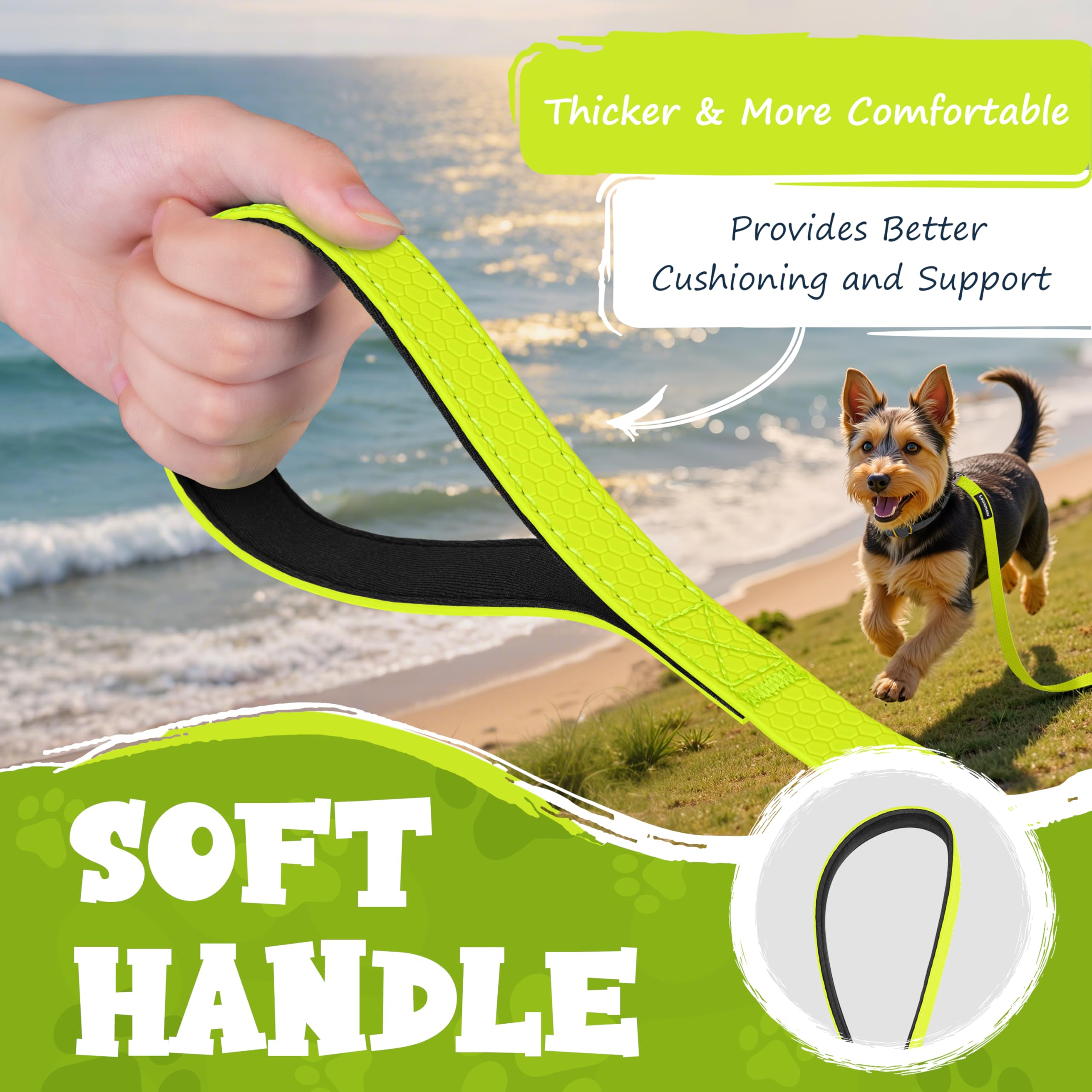 Schleppleine für Hunde, 3m 5m 7m 10m 15m 20m 25m 30m Schleppleine mit Robusterem Karabiner, Hundeleine für Große bis Kleine Hunde, Laufleine für Spaziergang, Übungsleine, Reißfeste Trainingsleine
