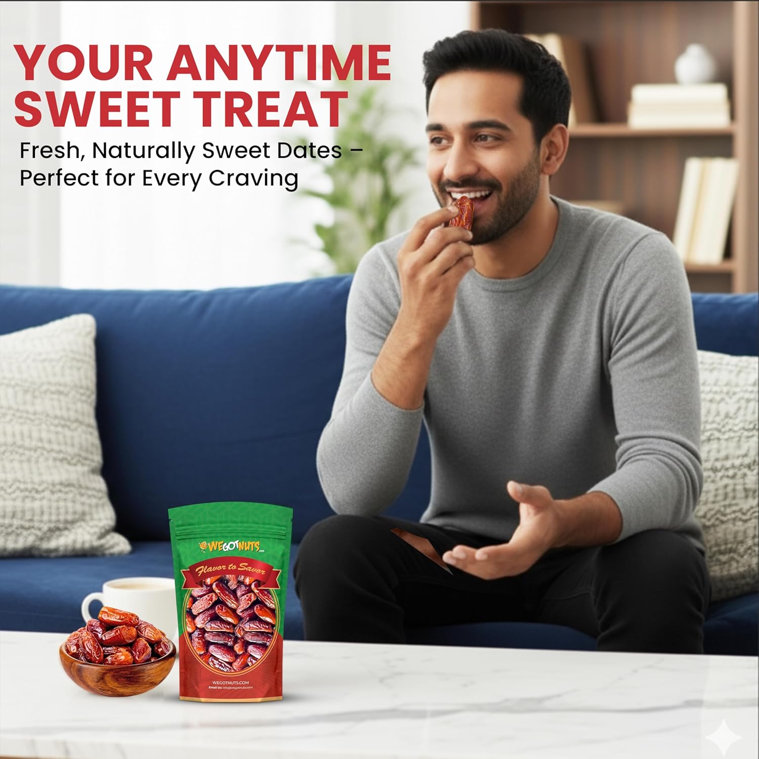 5 Pounds Of Dates Pitted (80oz) No Added Sugar, Non GMO, Kosher Certified,Healthy Snack for Kids & Adults