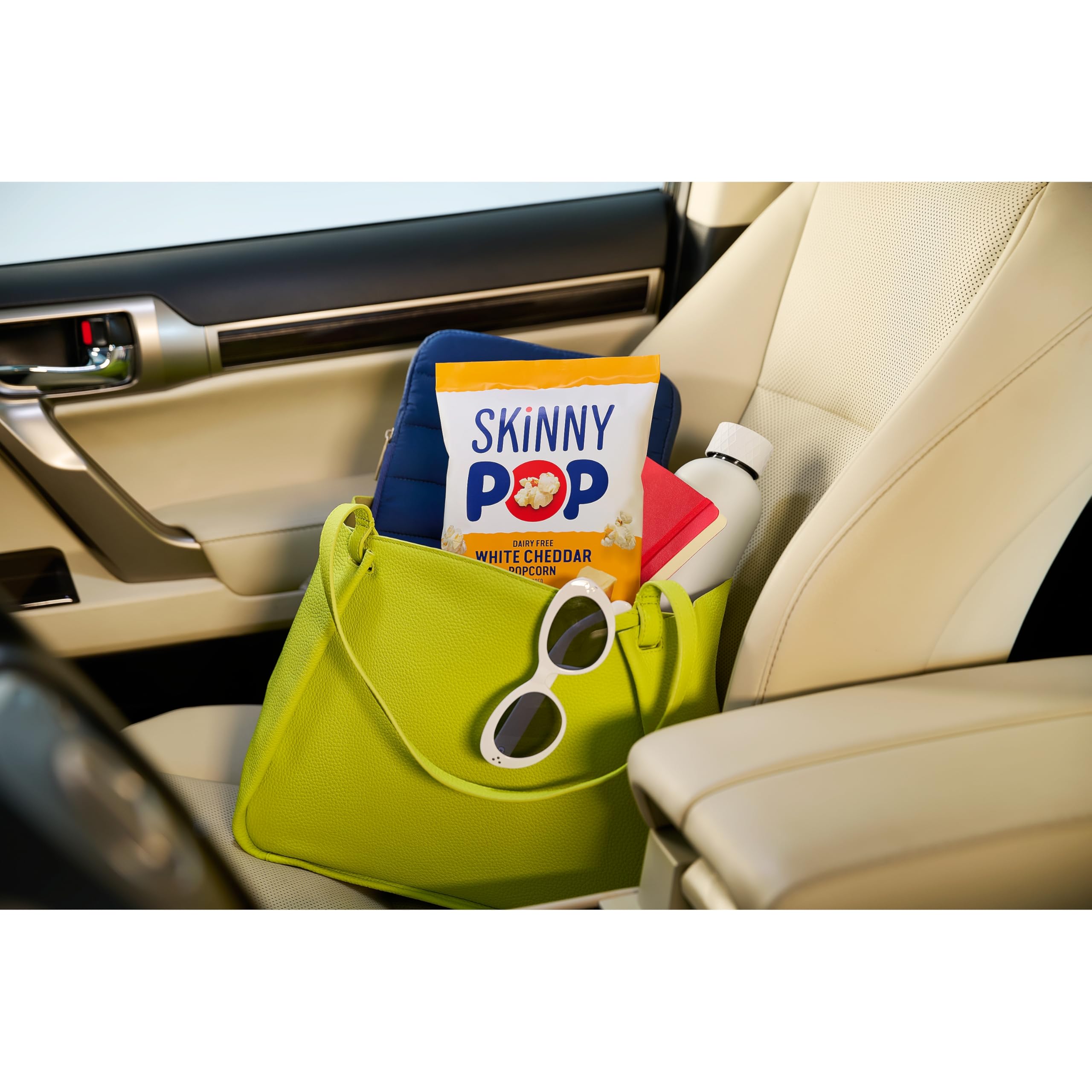 SkinnyPop Popcorn, Original, Whole Grain, Dairy-Free Snack, 0.65oz Bags (30ct)