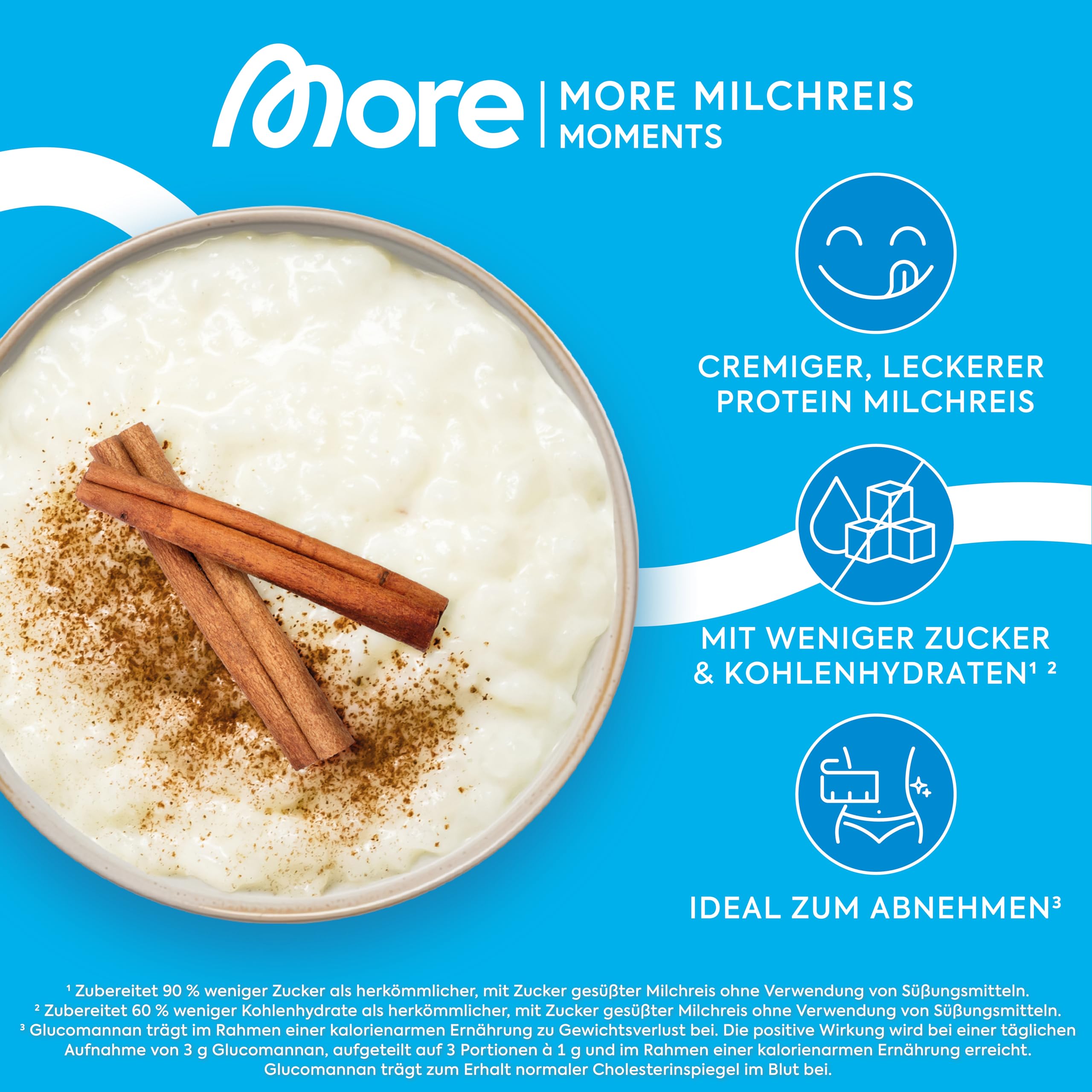 More Protein Milchreis, 13er Tray, 13 x 65 g, 26 g Eiweiß pro Portion, schnelle Zubereitung ohne Kochen, cremig leckerer Milchreis mit weniger Zucker und Fett, perfekt zum Verfeinern