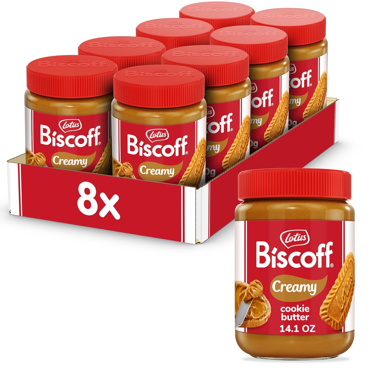 Lotus Biscoff & GO, Cookie Butter and Breadsticks Snack Pack, non-GMO + Vegan, 1.6 Oz (Pack of 8)