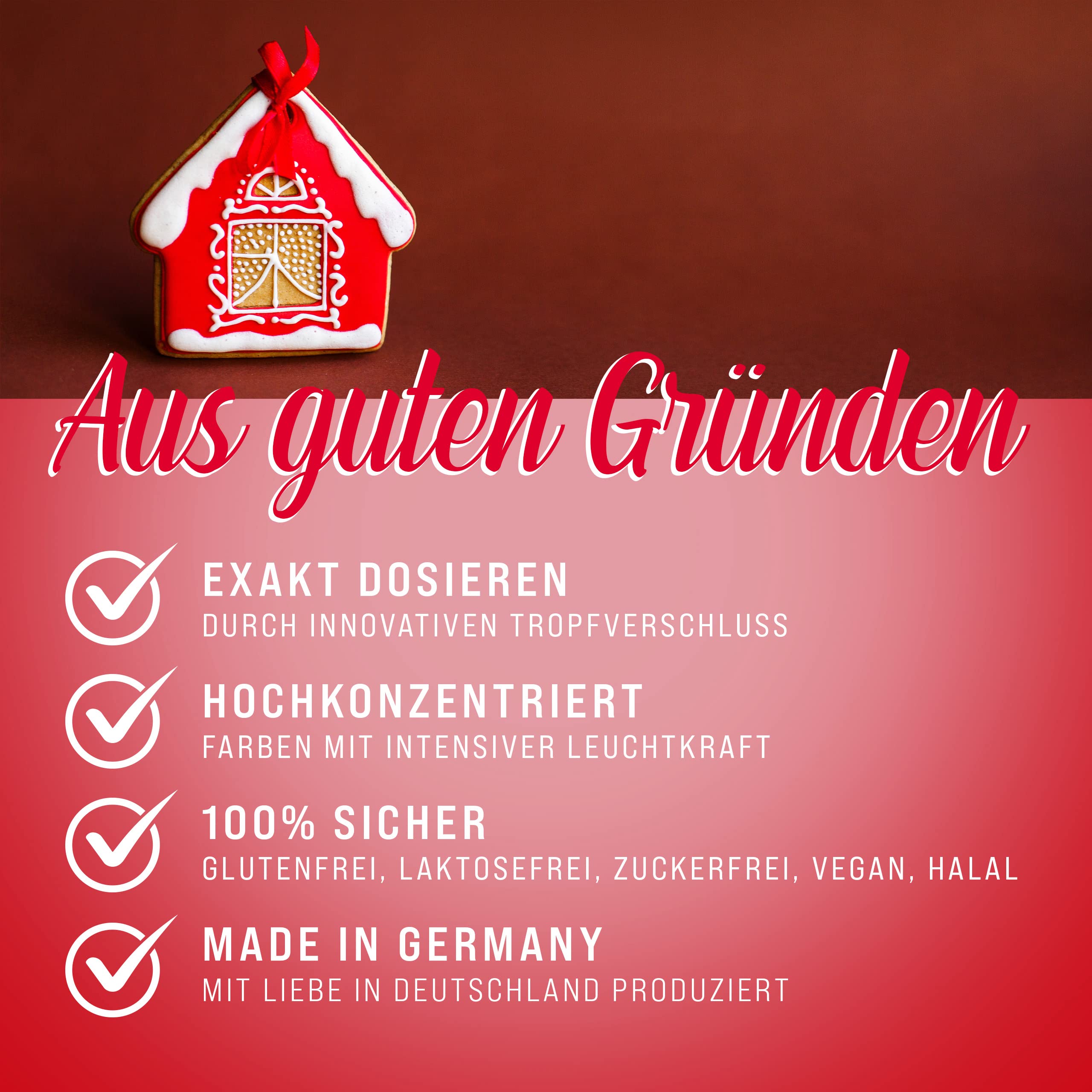 Belissia Lebensmittelfarbe Set – 8x10ml flüssig & hochkonzentriert – Lebensmittelechte Speisefarbe zum Backen, Kochen, Fondant & DIY - vegan, stark färbend, geschmacksneutral