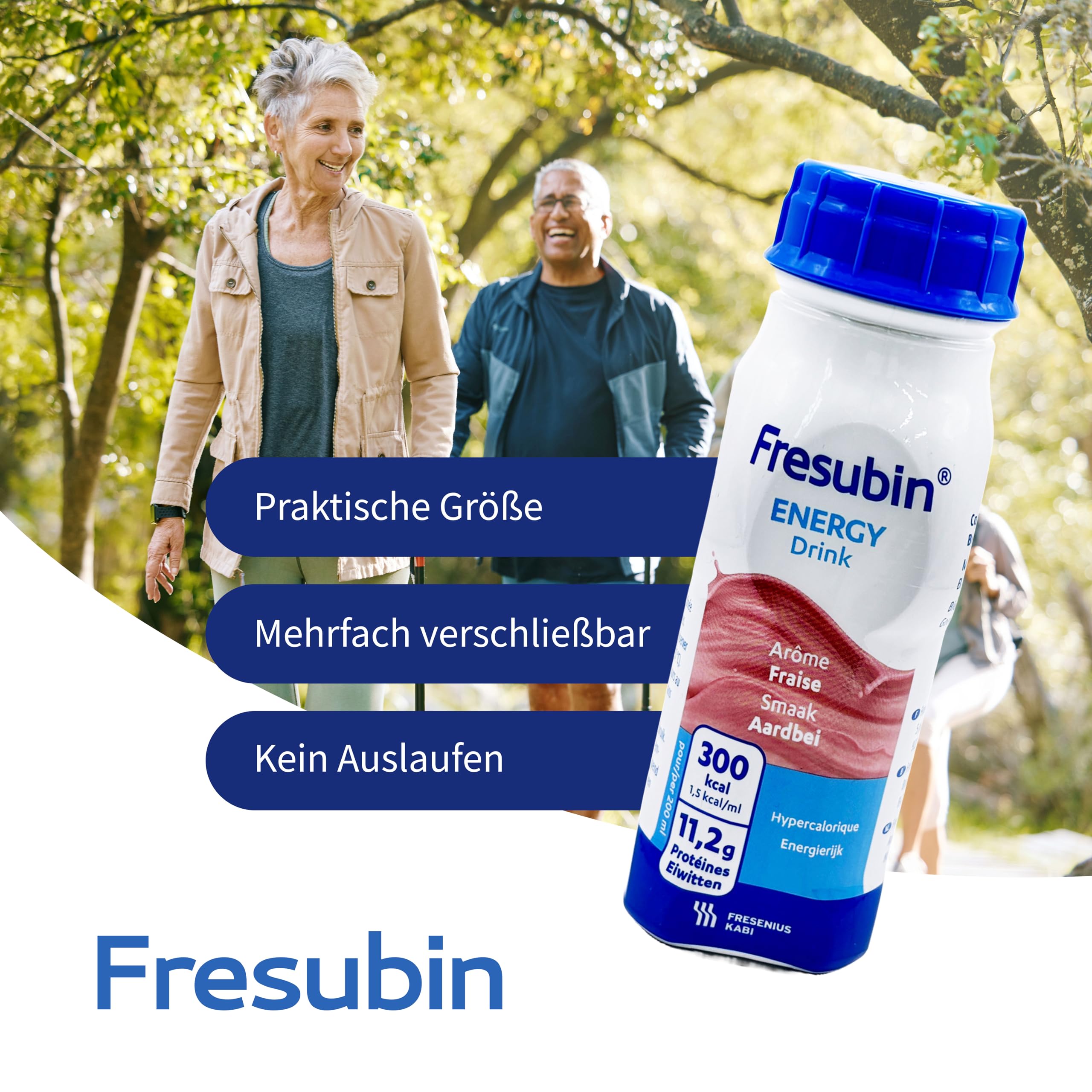 Fresubin Energy Drink - Mischkarton Hochkalorische Trinknahrung von Fresenius Kabi in 6 Geschmacksrichtungen, 300 kcal pro Flasche (200 ml (24er Pack), Mischkarton)