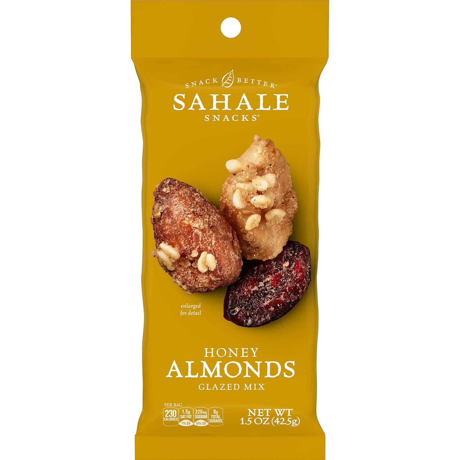 Sahale Snacks Glazed Mix Nut Blend Variety Pack, 1.5 Oz Grab & Go Bags (12 Total Packs) - Four Different Dry-Roasted Deluxe Mixed Nuts Blends Included - Non-GMO Kosher & Certified Gluten-Free Snacks