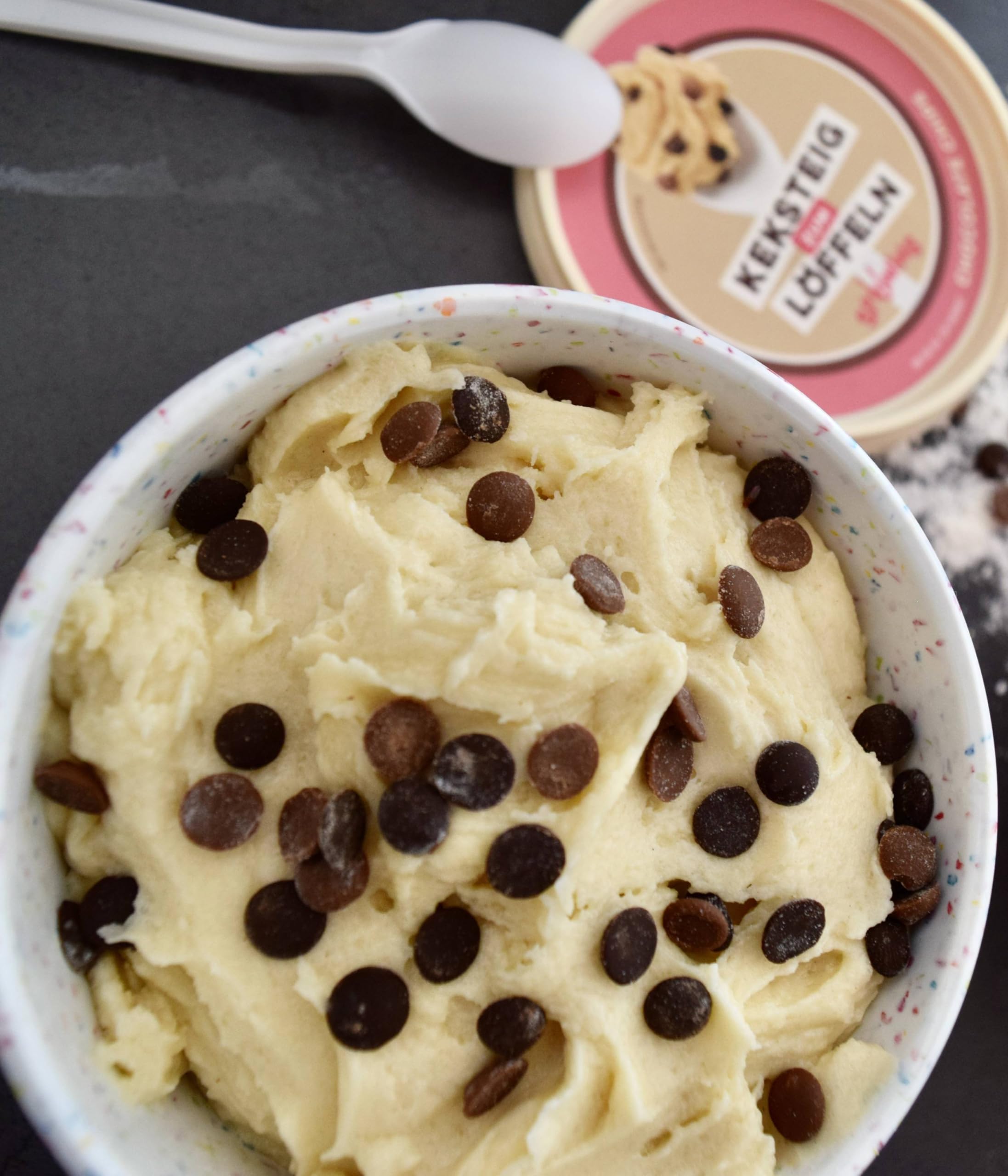 Spooning Cookie Dough Bundle, Keksteig zum Löffeln in 4 verschiedenen Sorten, Classic, Chocolate Chips, Black Cookie Crunch, Lemon Cake, 4x 215g