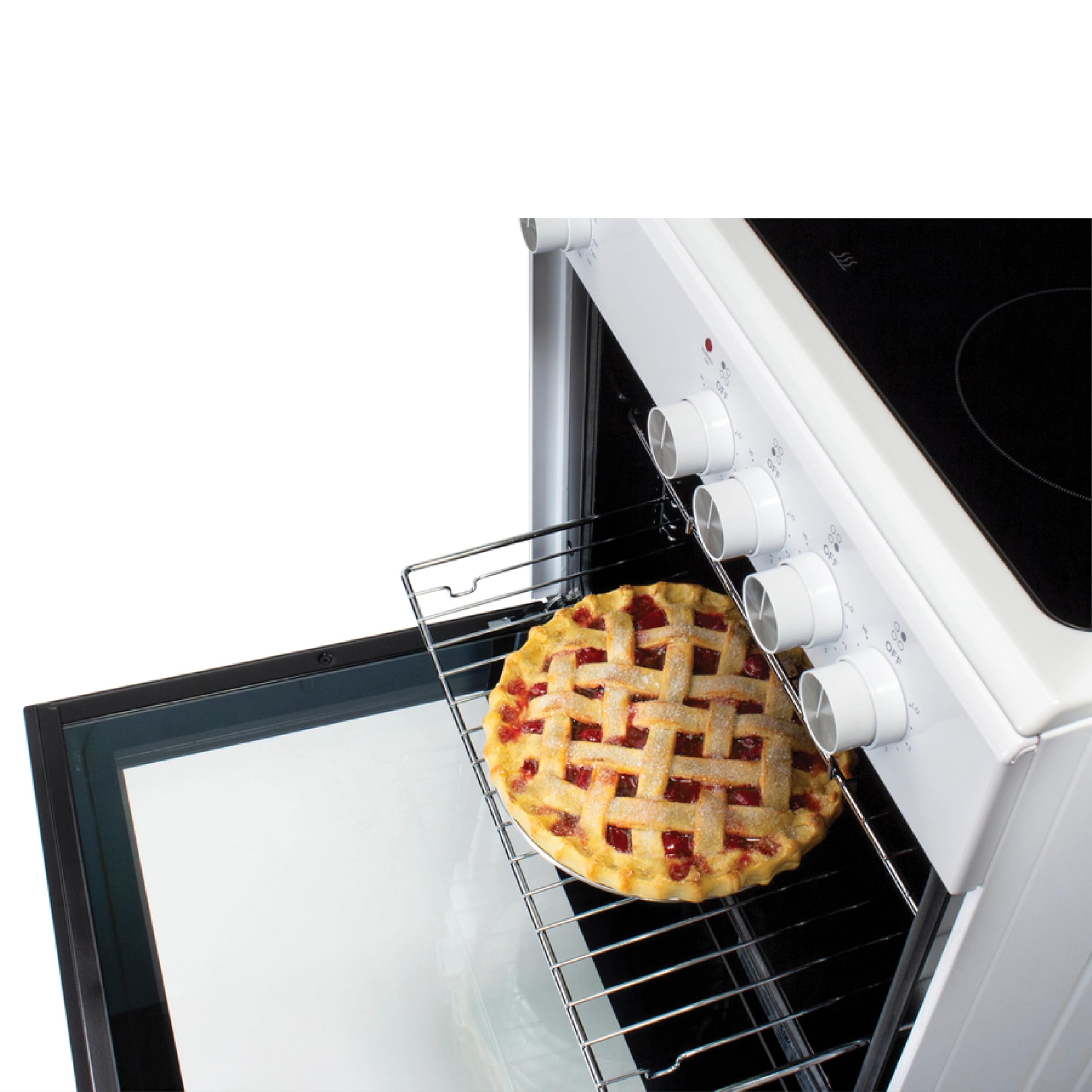 Summit 24” Electric Smooth Top Range, Large 2.44 cu.ft. oven. ADA Compliant, White- REXT24W