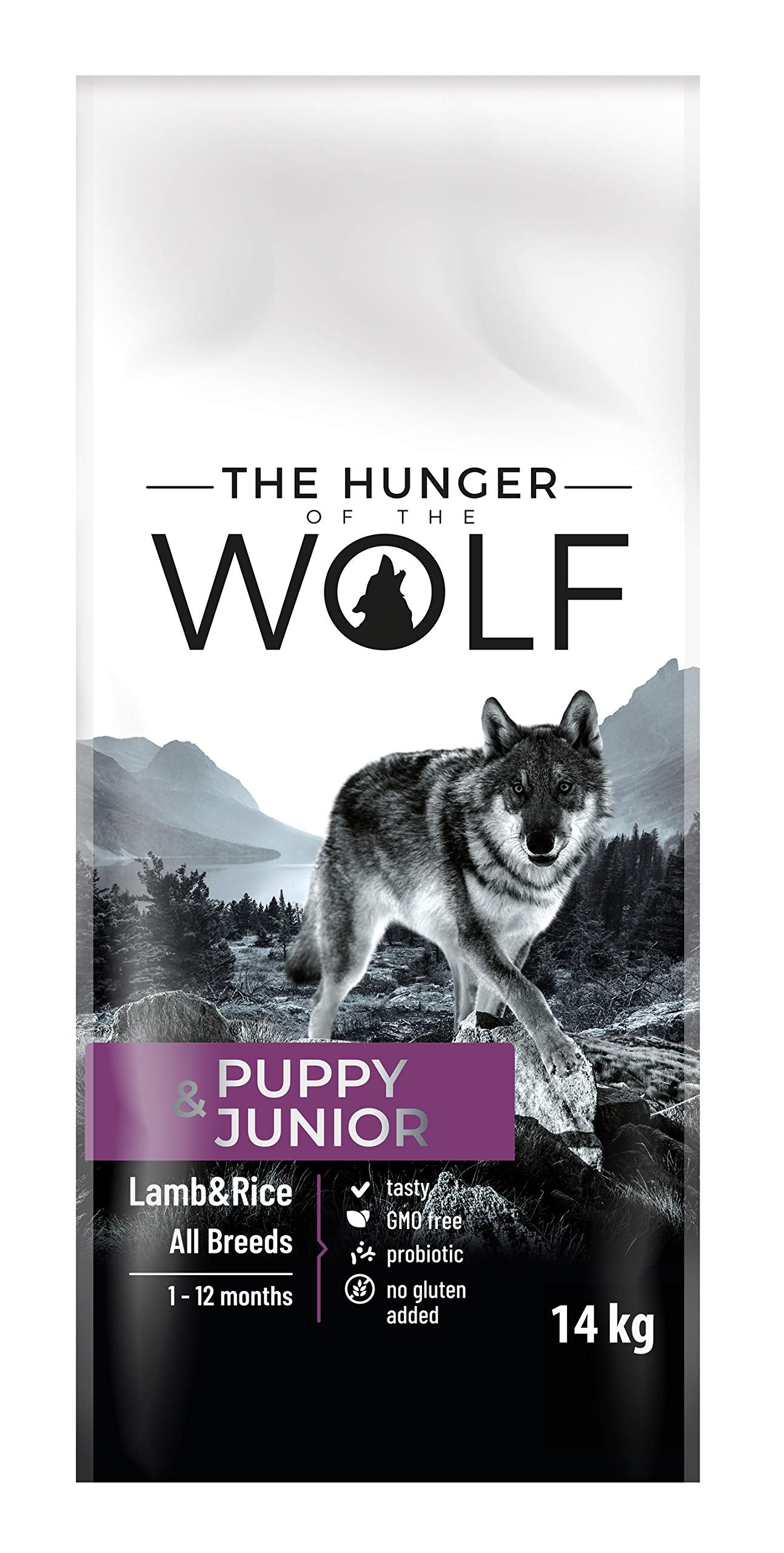 The Hunger of the Wolf Hundefutter für ausgewachsene Hunde großer und sehr großer Rassen, Trockenfutter mit Huhn gut für die Gelenkgesundheit - 14 kg