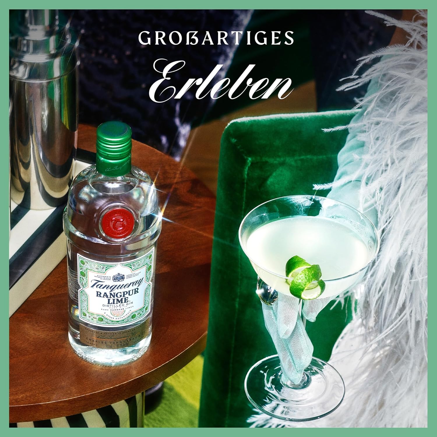 Tanqueray London Dry Gin | aromatischer Gin | 4-fach destilliert auf englischem Boden | 43,1% vol | 1000ml Einzelflasche