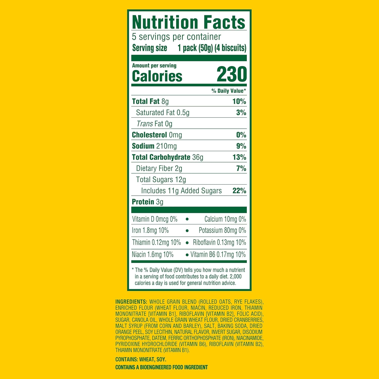 belVita Breakfast Biscuits, Cranberry Orange, 30 Total Packs, 6 Boxes (4 Biscuits Per Pack)
